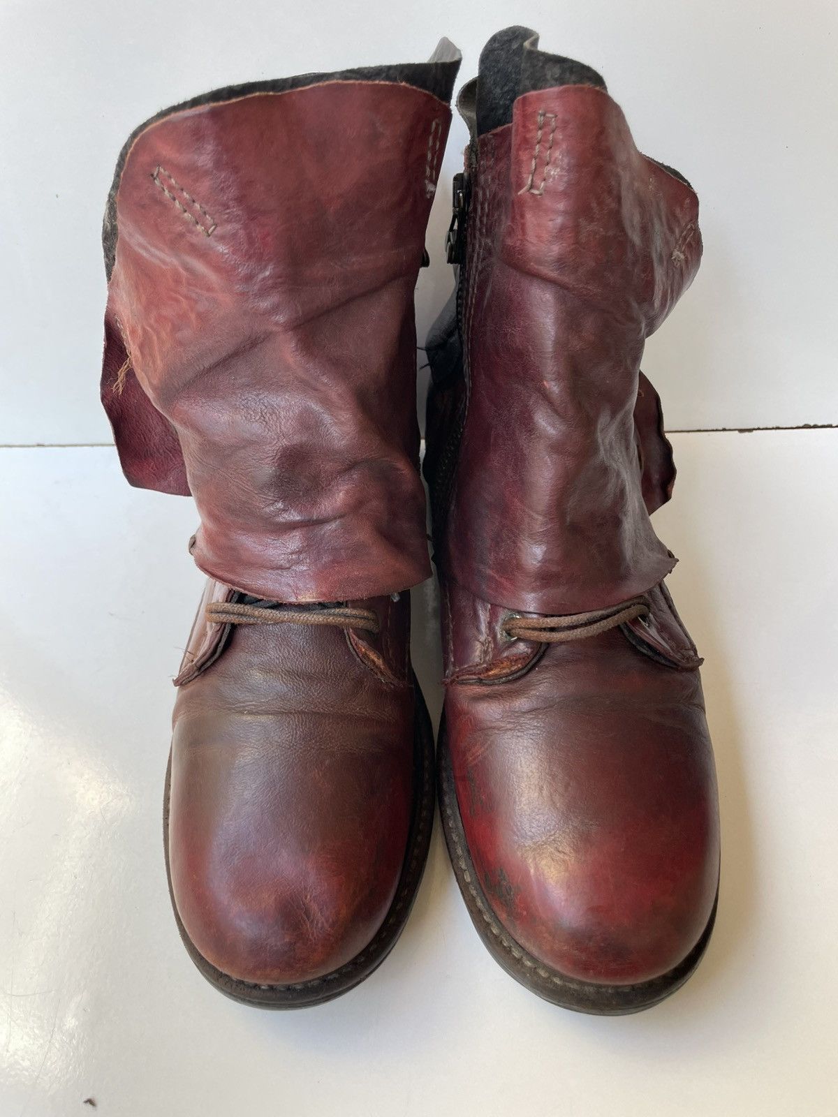 A.S.98 A.S.98 Leather Boho Biker Women's Boots EUR 37 | US 6.5 -7 Size US 7 / IT 37 - 3 Thumbnail