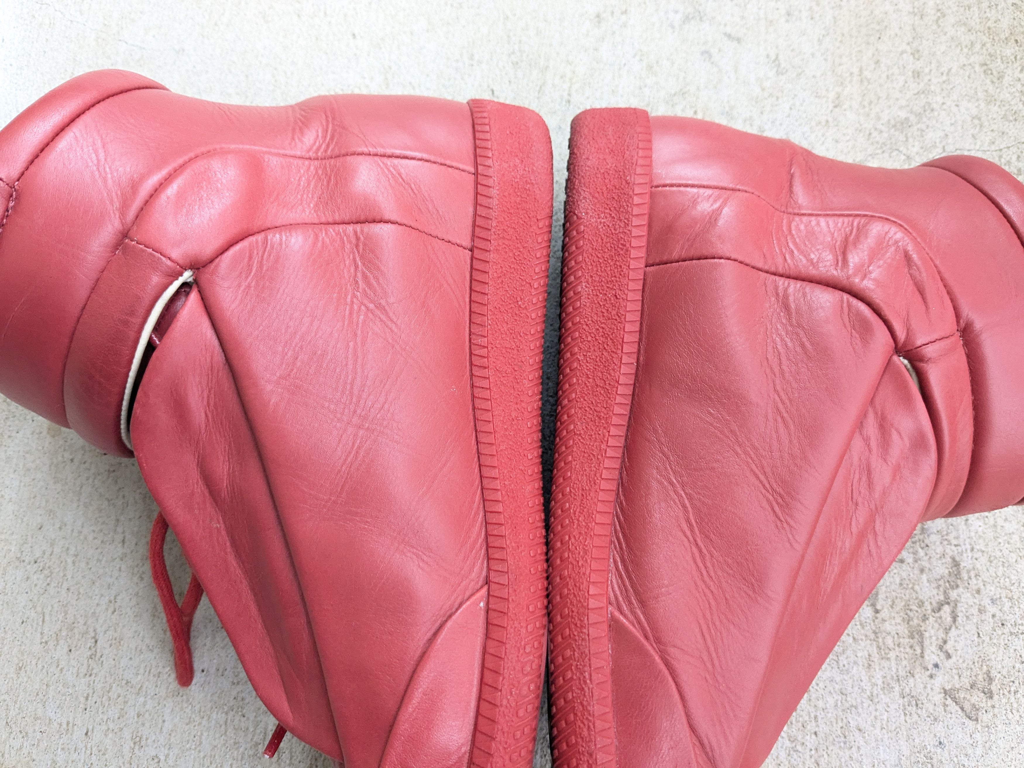 Maison Margiela Maison Margiela Future Red 8 41 Leather High Tops Size US 8 / EU 41 - 14 Thumbnail