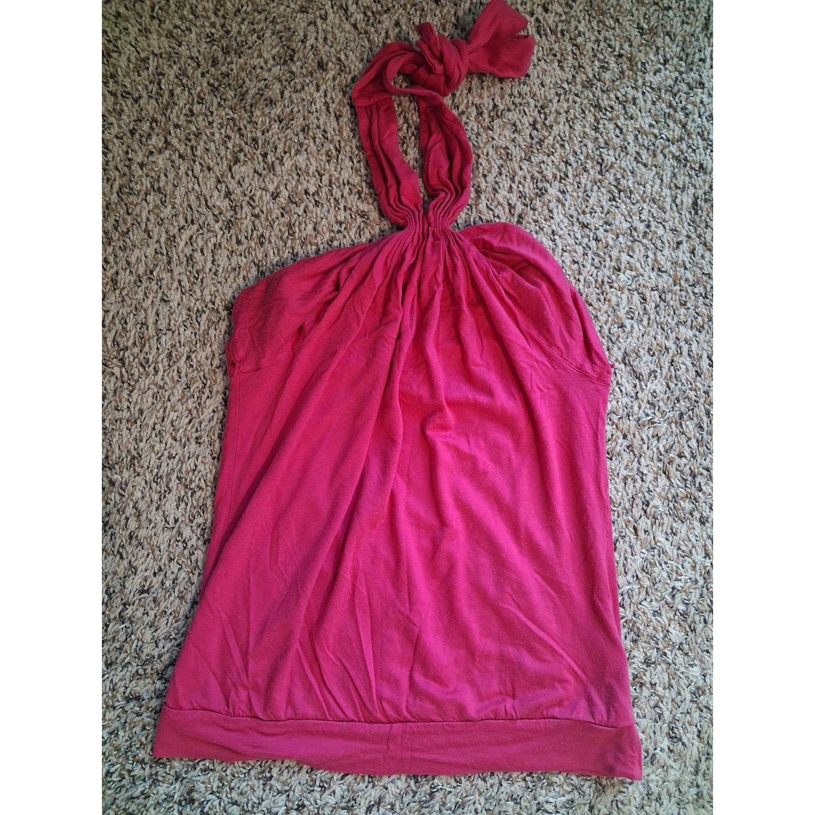 Banana Republic Banana Republic Pink Women's Sleeveless Halter Top S Size S / US 4 / IT 40 - 2 Thumbnail