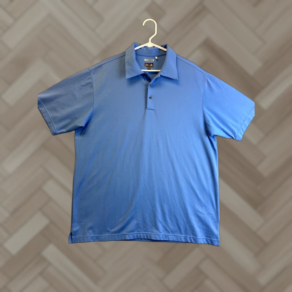 Adidas adidas Shirt Mens L Short Sleeve Golf Lightweight Blue Dri-Fit Tour Casual/32-51 Size US L / EU 52-54 / 3 - 1 Thumbnail