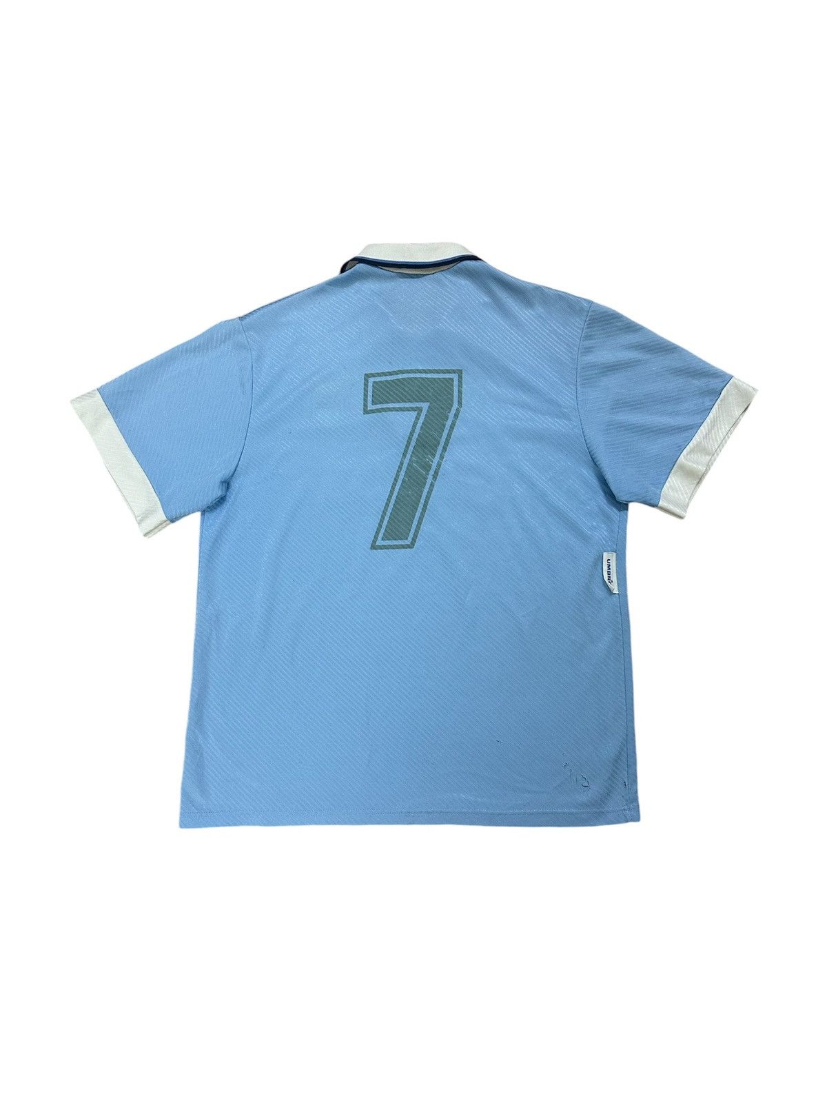 Umbro × Vintage Vintage 1995 Lazio Banca Di Roma Home Kit Umbro Jersey Size US L / EU 52-54 / 3 - 5 Thumbnail