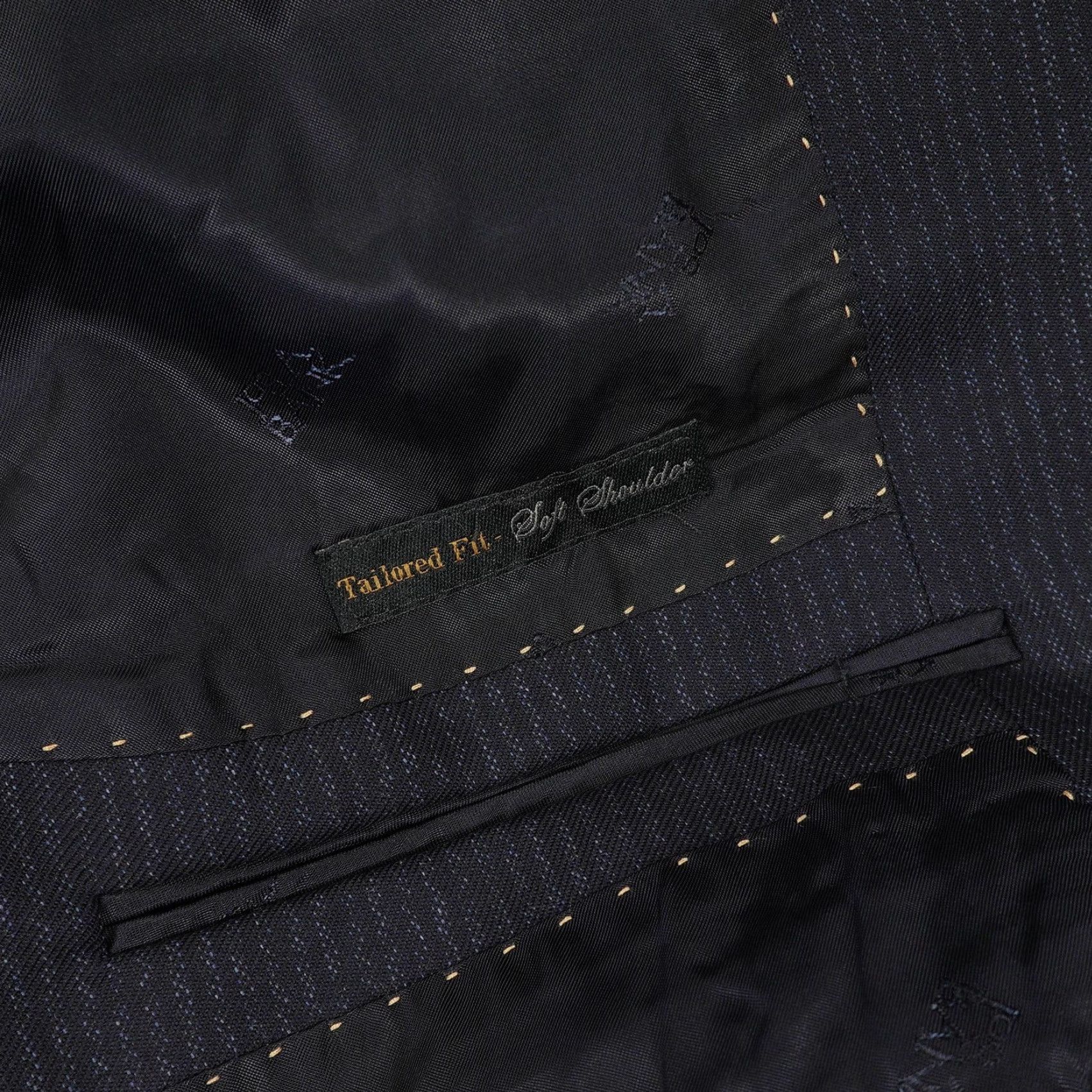 Jos. A. Bank Jos. A. Bank Reserve Blazer Mens 43R Navy Pinstripe Drago Super 130s Wool Jacket Size 46R - 6 Thumbnail