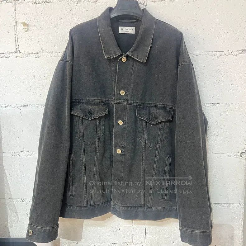 Balenciaga Balenciaga Black Denim Jacket, Size M Size US M / EU 48-50 / 2 - 1 Thumbnail