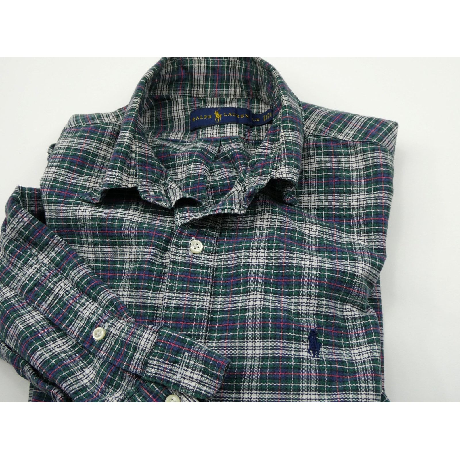 Polo Ralph Lauren POLO RALPH LAUREN plaid long sleeve button down shirt, large Size US L / EU 52-54 / 3 - 2 Thumbnail