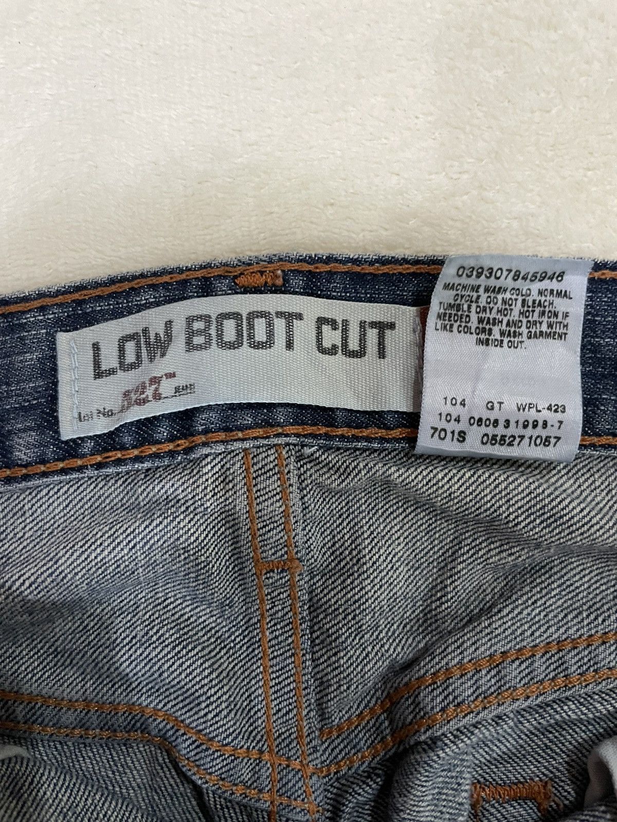 Levi's Vintage Levi’s Low Boot Cut Distressed Denim Jeans Size US 30 / EU 46 - 8 Thumbnail