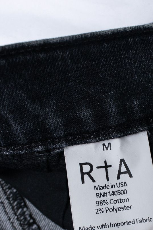 Rta RtA, black wide leg jeans with belt Size 28" / US 6 / IT 42 - 5 Thumbnail