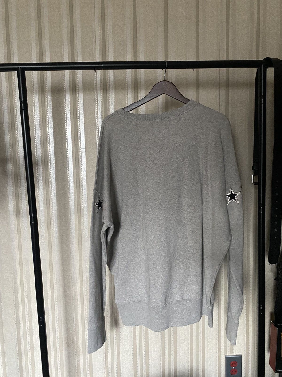 Faith Connexion Faith Connexion grey 33 rhinestone star crewneck Size US XL / EU 56 / 4 - 2 Thumbnail