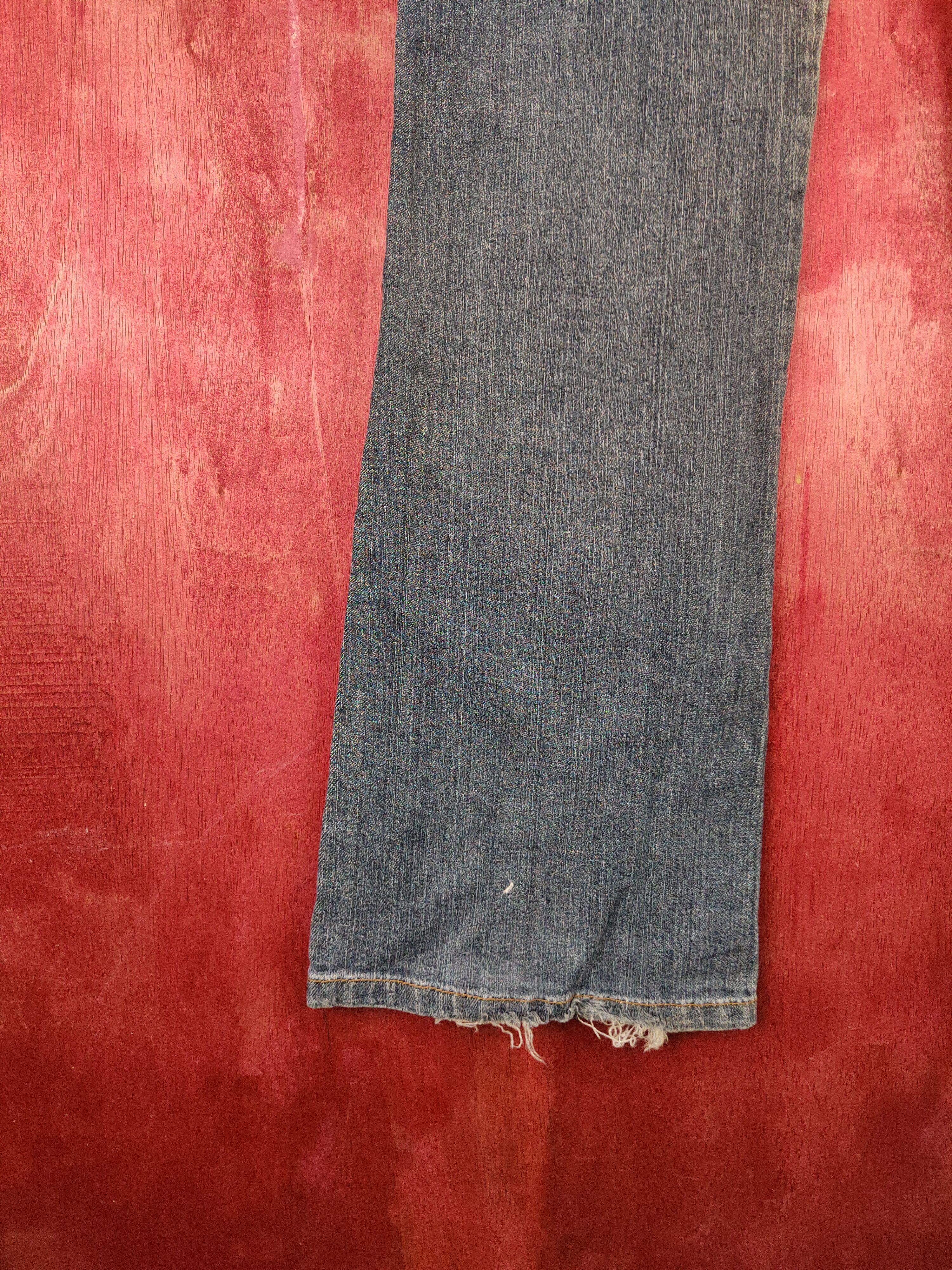 Japanese Brand Japanese Brand Dark Blue Distressed Ripped Jeans #S2127 Size 30" / US 8 / IT 44 - 12 Thumbnail