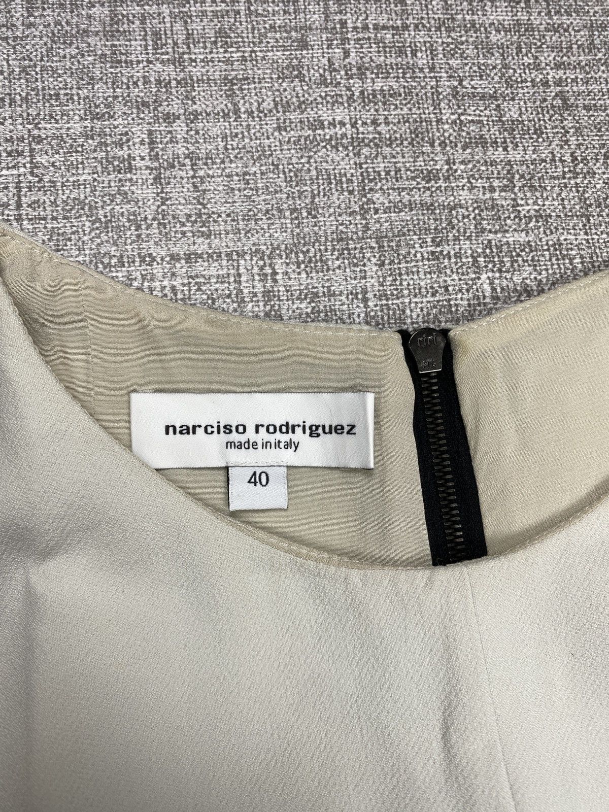 Designer × Narciso Rodriguez Narciso Rodriguez Colour Block Silk blend Crepe Peplum Dress Size S / US 4 / IT 40 - 5 Thumbnail
