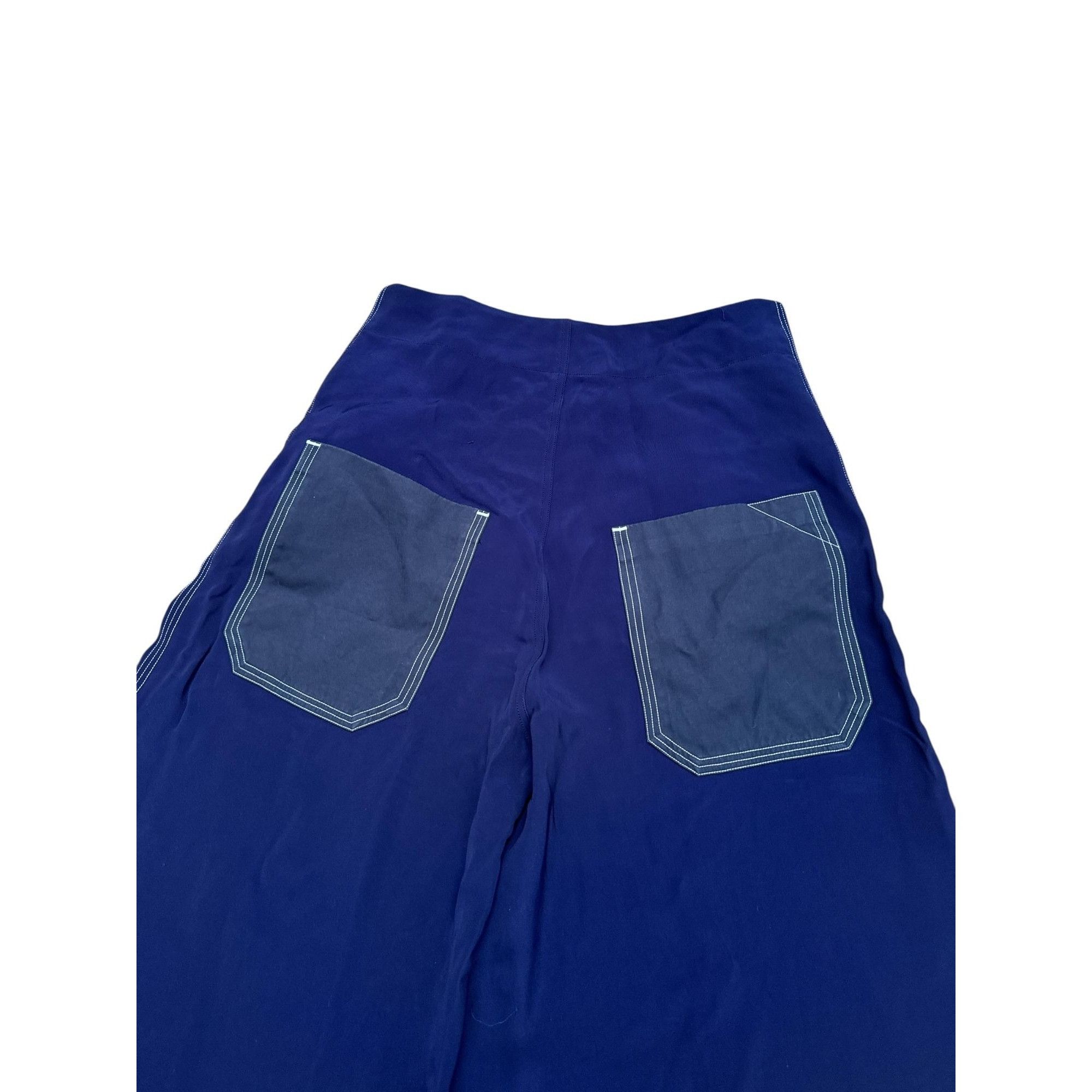 Celine SS 2015 Wide Navy Pants Size 26" / US 2 / IT 38 - 8 Thumbnail