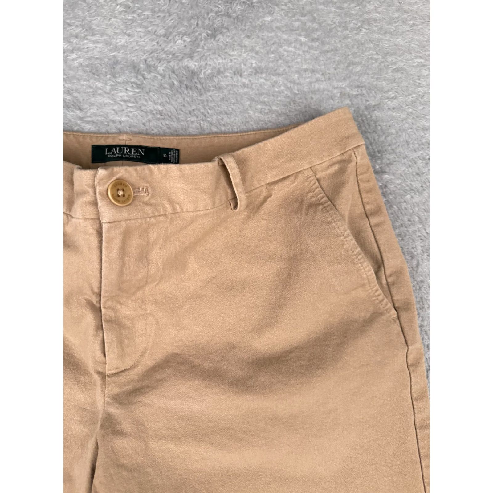 Ralph Lauren Lauren Ralph Lauren Shorts Womens 32x10 10 Beige Chino Cotton Blend Golf Casual Size 32" / US 10 / IT 46 - 5 Thumbnail