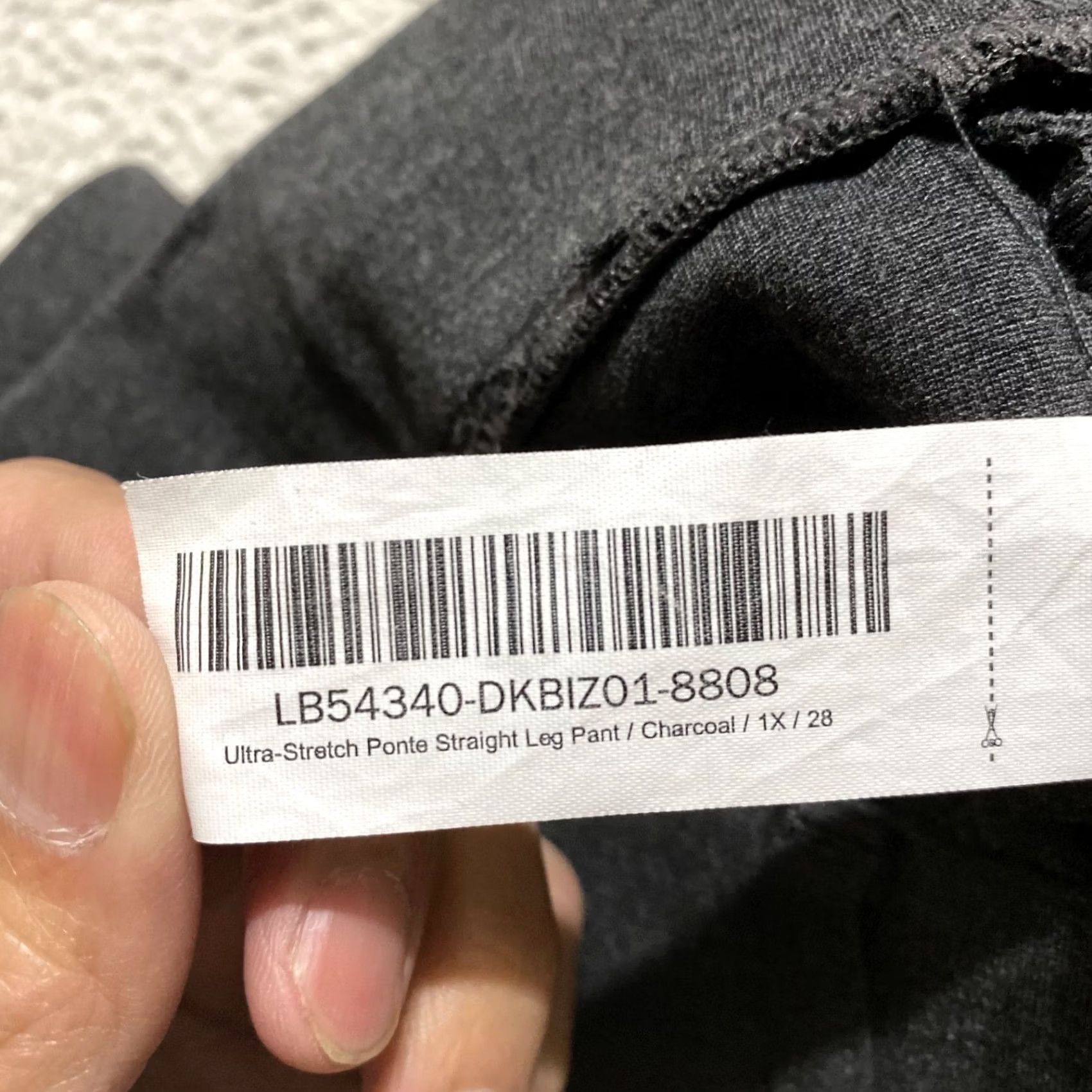 Quince Quince Womens Pants Charcoal Gray Ultra Stretch Ponte Straight Pull On Vintage No Size 40" / US 18 - 5 Thumbnail