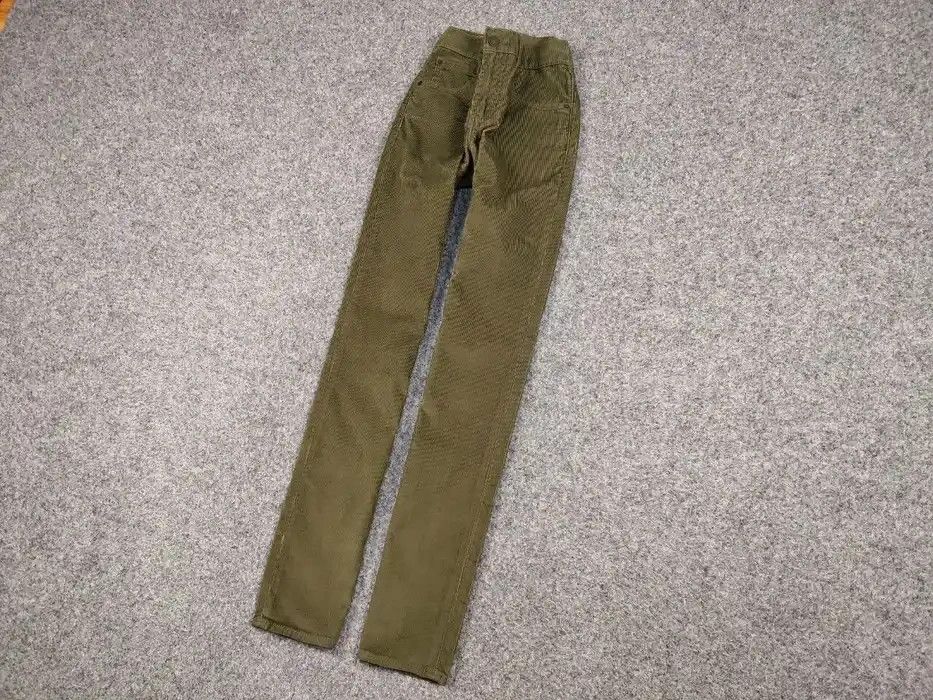 Levi's Vintage Levi’s 511 Green Corduroy Pants Olive Velvet Jeans Size US 28 / EU 44 - 2 Thumbnail
