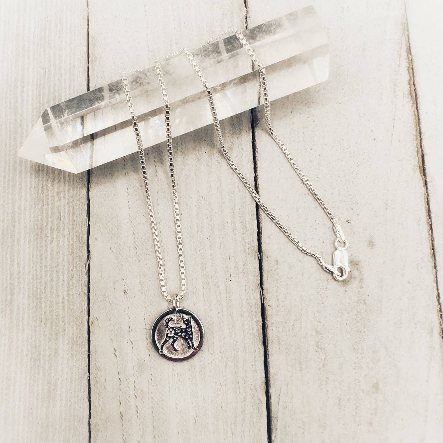 The Unbranded Brand Sterling Silver Chinese Zodiac Dog Necklace Size ONE SIZE - 1 Thumbnail