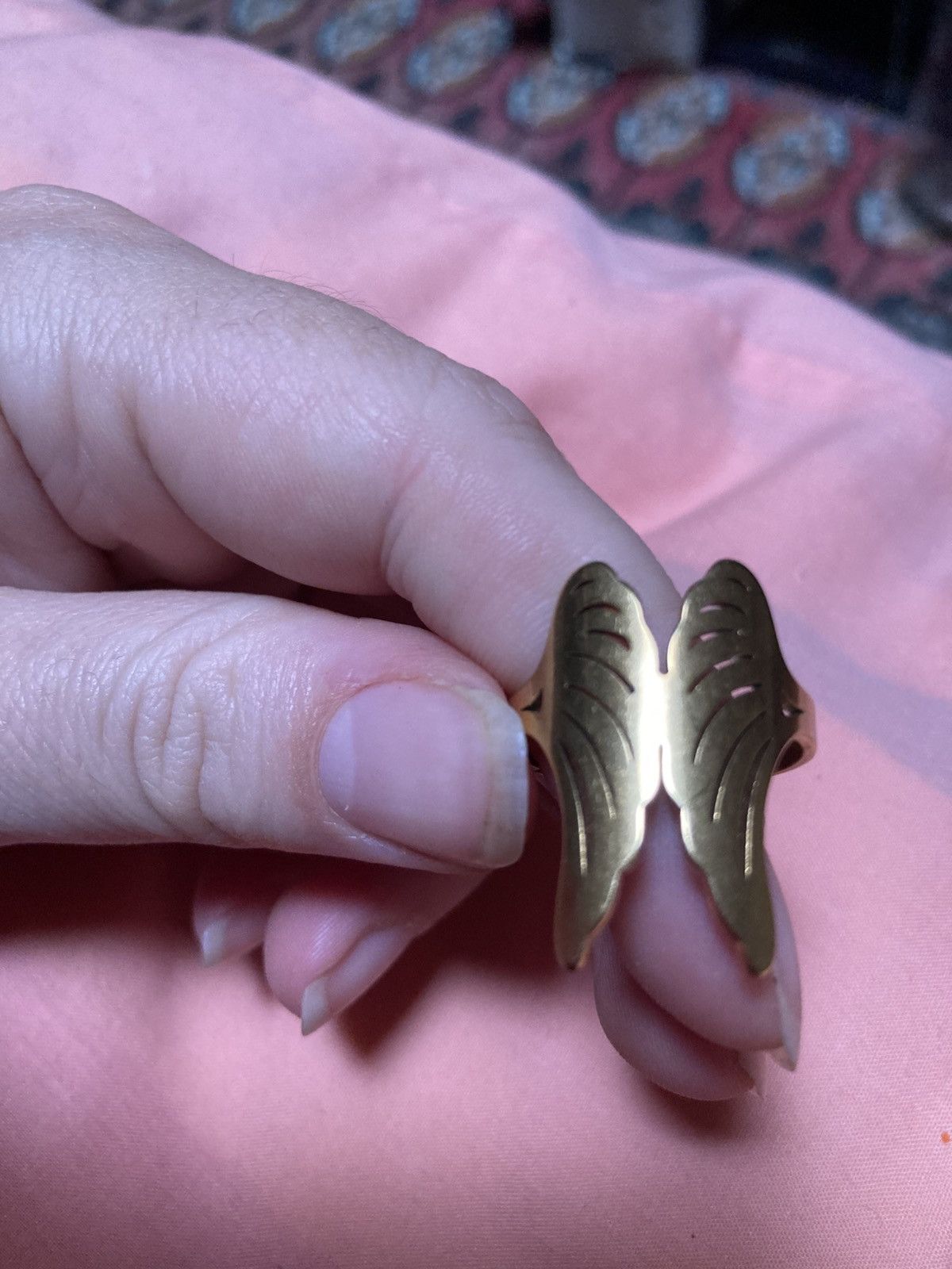 Other Angel wings stainless steel ring Size ONE SIZE - 2 Thumbnail