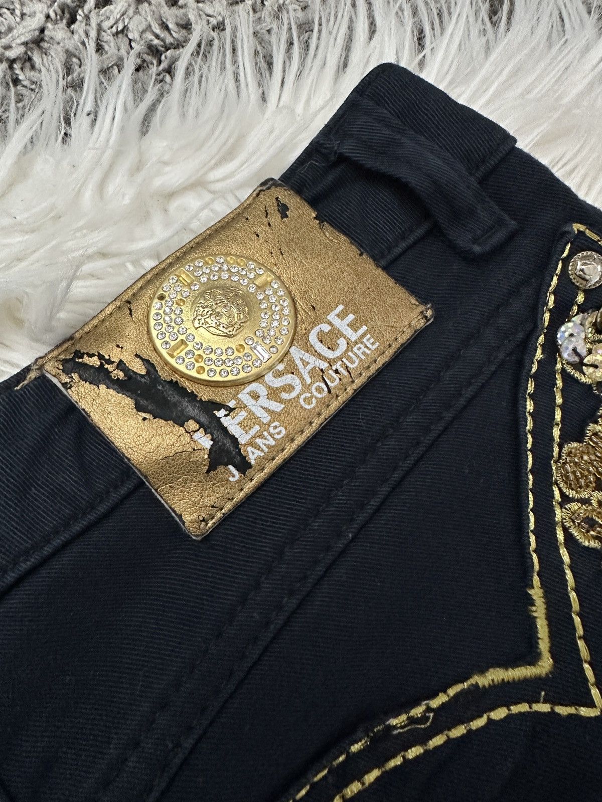 Versace Jeans Couture Versace pants vintage for women Size 26" / US 2 / IT 38 - 9 Thumbnail