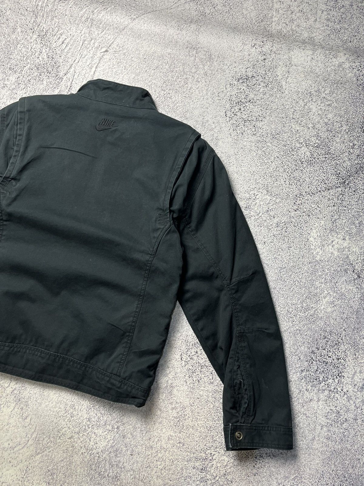 Nike Vintage Nike Denim Jacket omber Rare Pocket Zip Size L/ Size US M / EU 48-50 / 2 - 22 Thumbnail