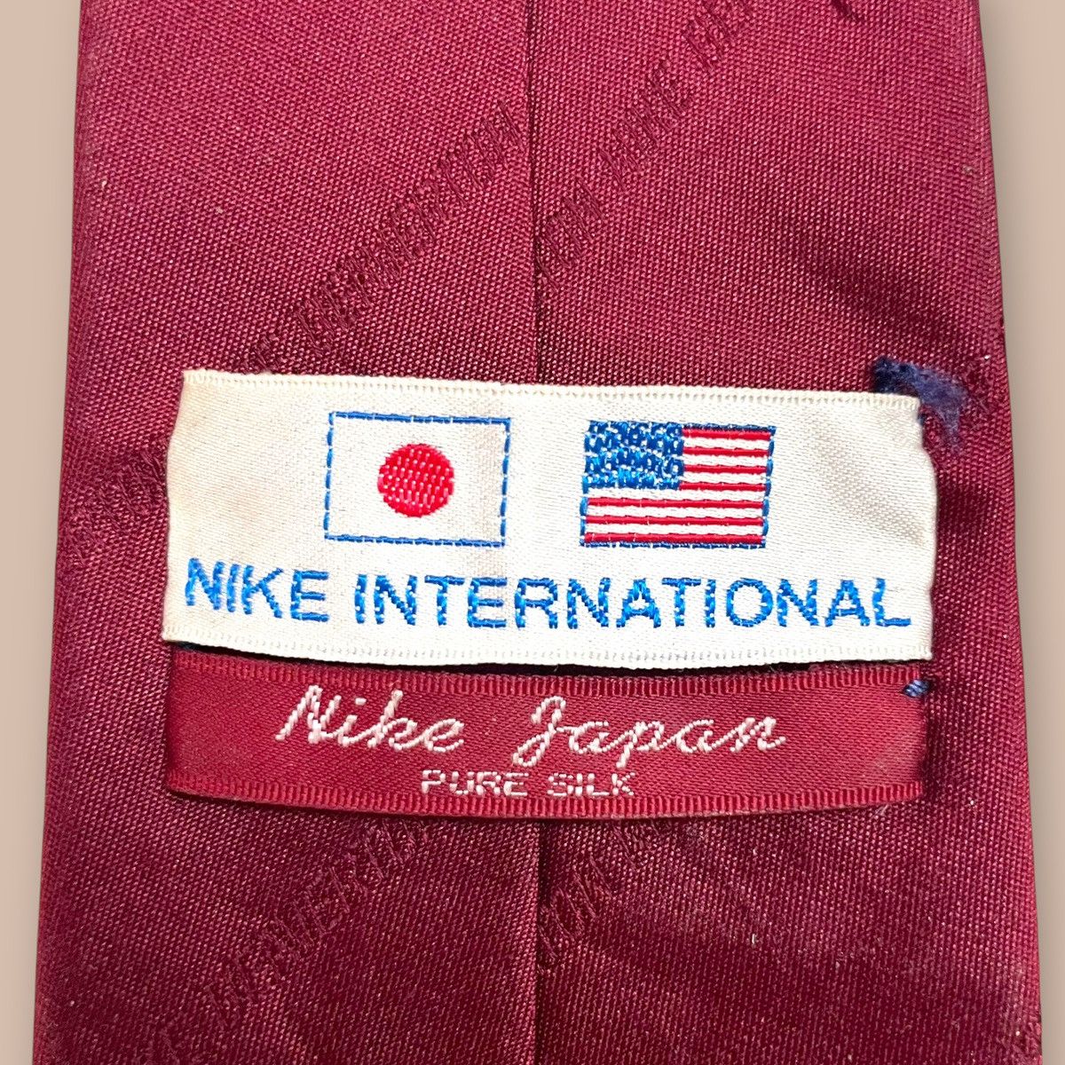 Nike Vintage 1986 Nike Tie for 5th Anniversary of Nike Japan Size ONE SIZE - 13 Thumbnail