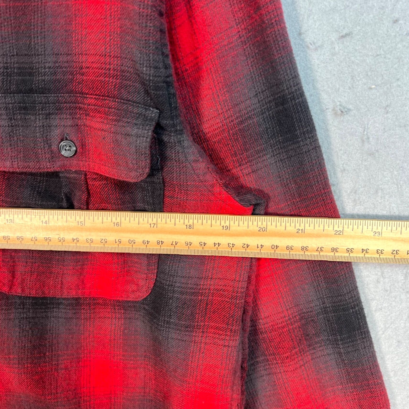 Topman Topman Shirt Plaid Button-Up Long Sleeve Cotton Flannel Red Black Adult Large Mens” Size US L / EU 52-54 / 3 - 5 Thumbnail