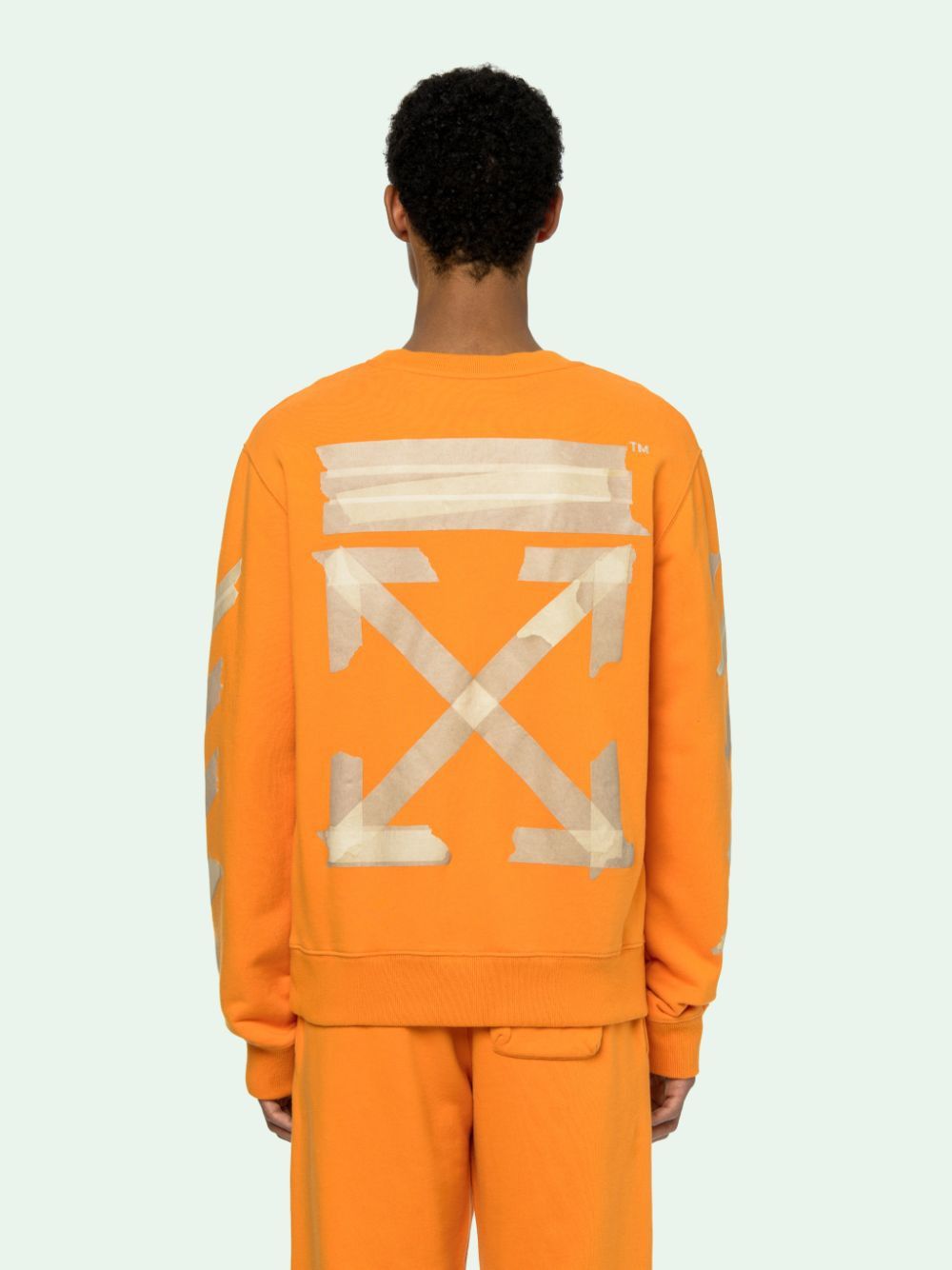 Off-White Orange Tape Arrows Logo Sweatshirt Size US M / EU 48-50 / 2 - 2 Thumbnail