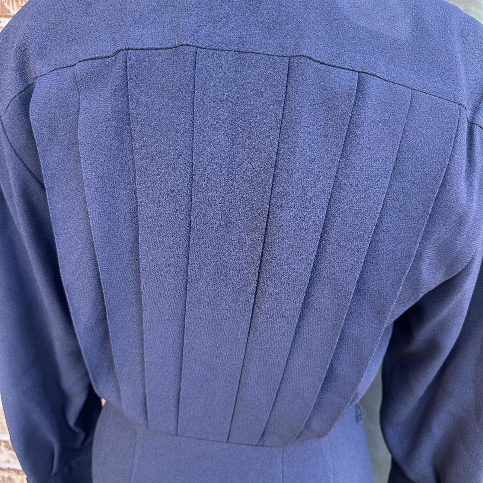 Other Navy blue vintage 80s midi and button closure 80s #mididress Size S / US 4 / IT 40 - 3 Thumbnail