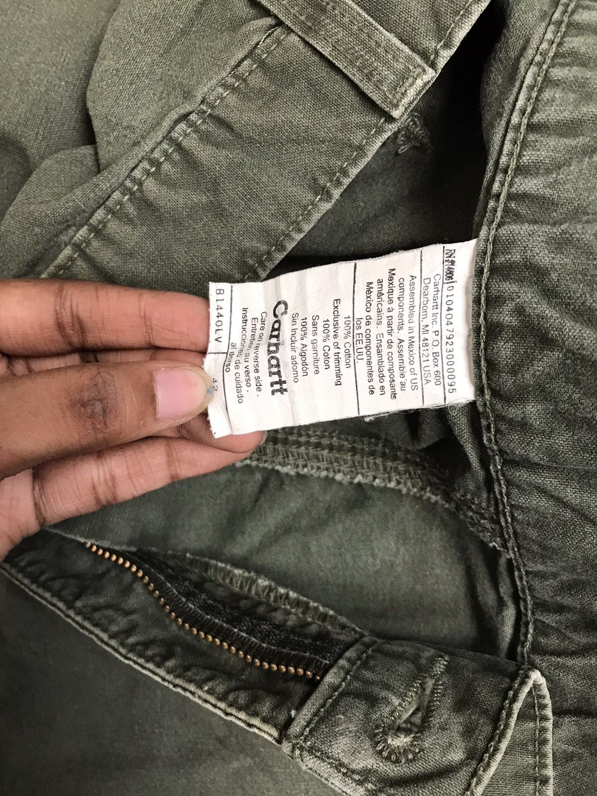 Carhartt Vintage Carhartt B144 OLV carpenter short Size US 42 / EU 58 - 7 Thumbnail