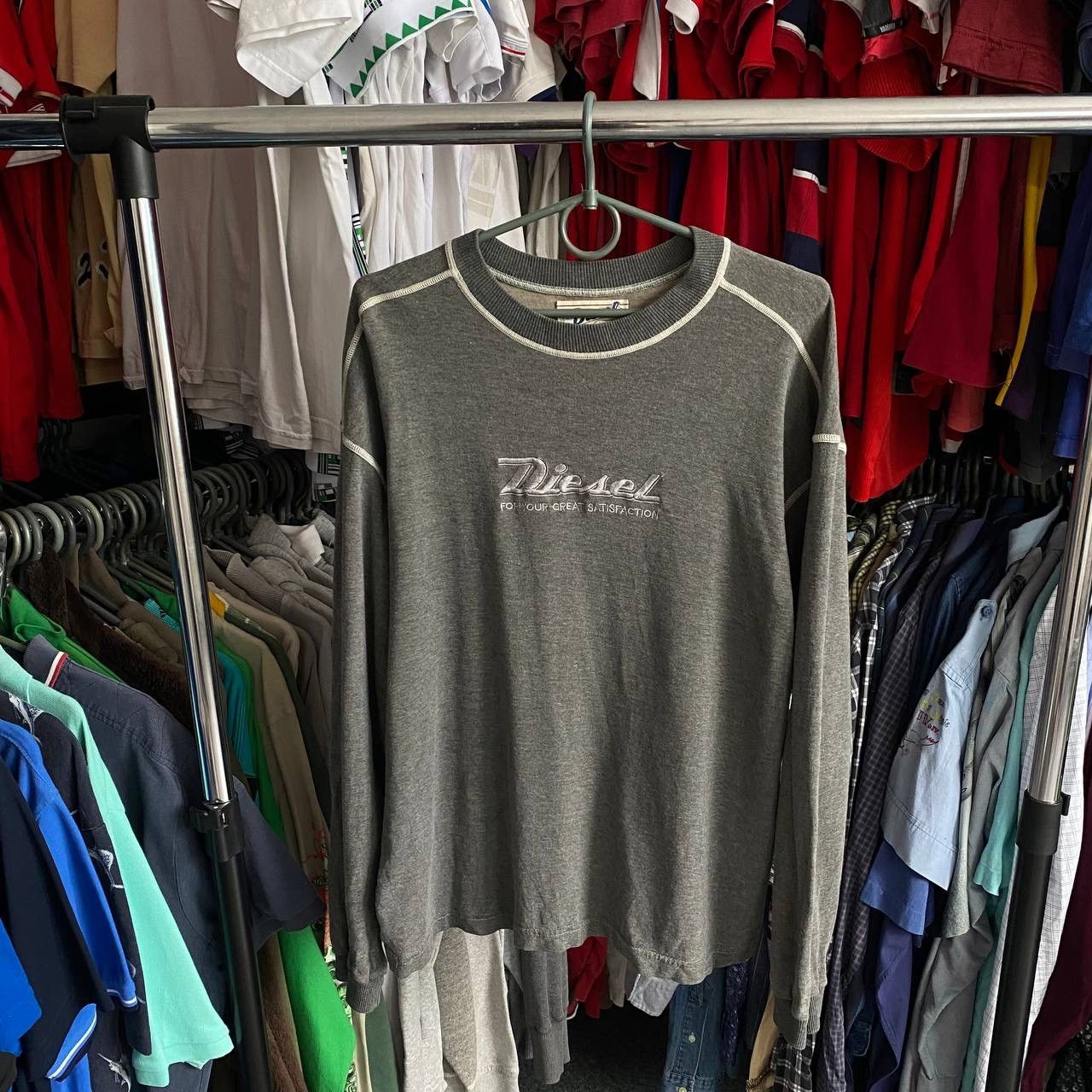 Diesel × Vintage Vintage Diesel big logo 90’s Japanese y2k sweatshirt Size US M / EU 48-50 / 2 - 1 Thumbnail