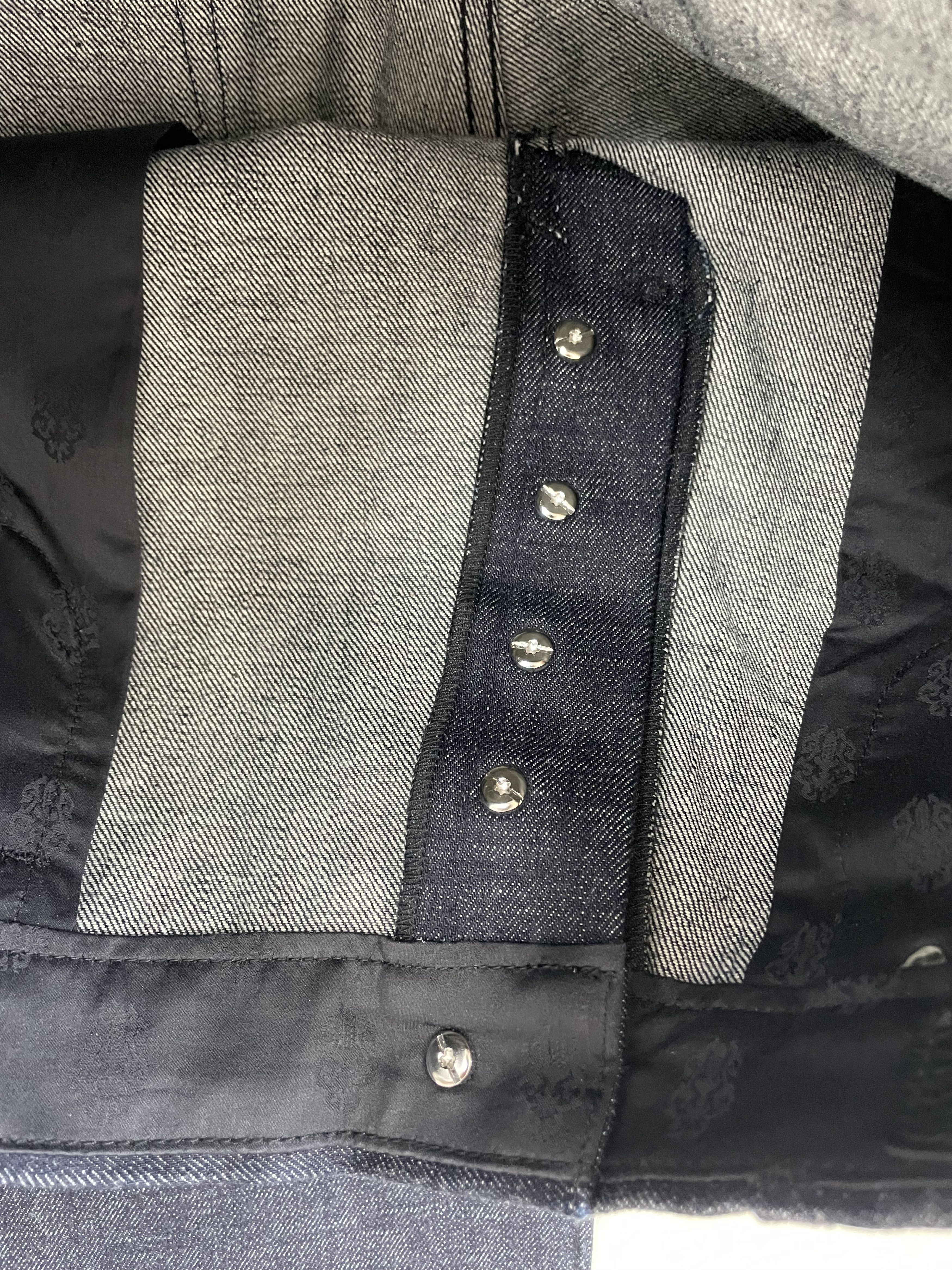 Chrome Hearts Chrome Hearts KS Cross Button Indigo Jeans Size 24" / US 00 / IT 34 - 8 Thumbnail