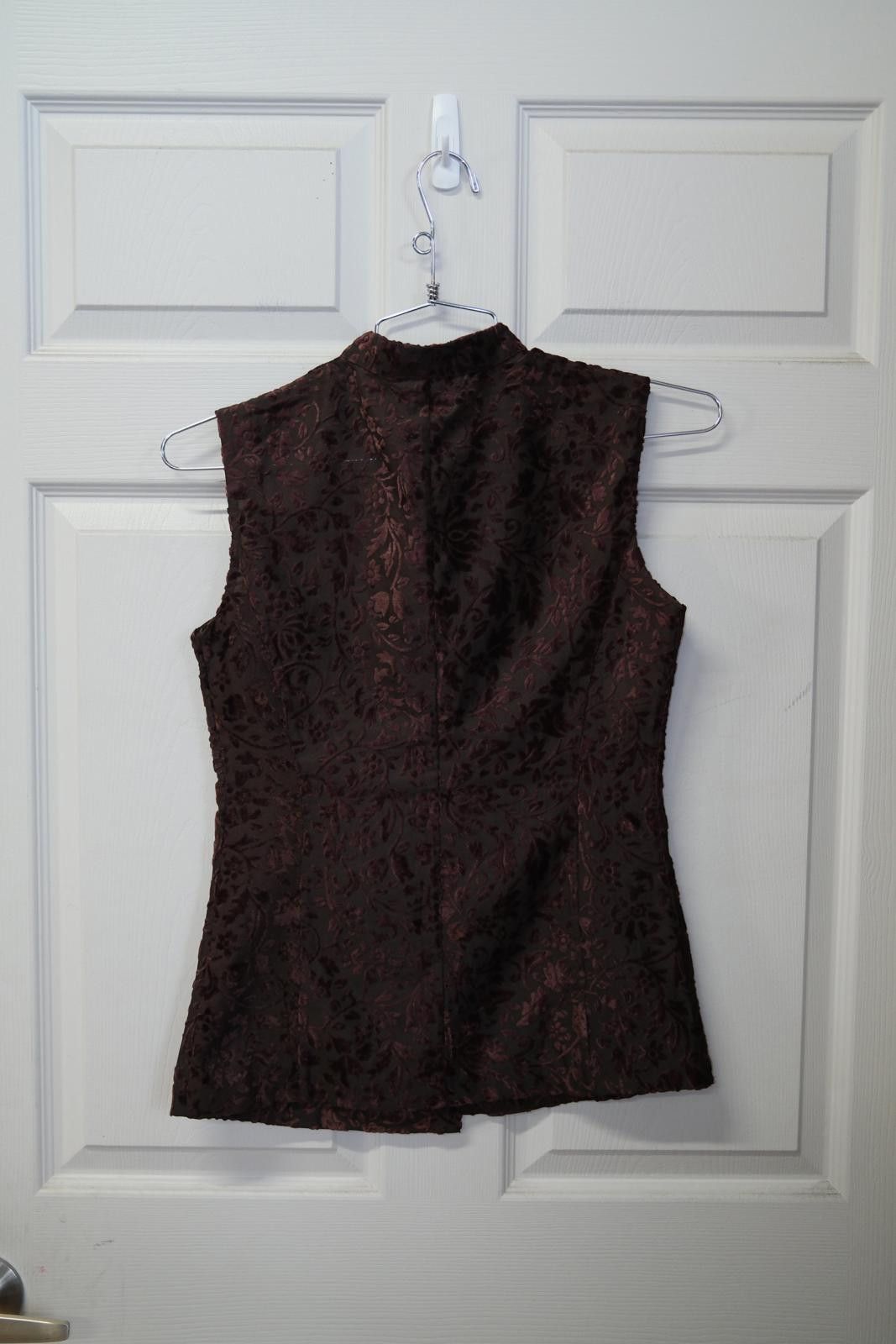 Other 00's Philosophy di Alberta Ferreti Velour Floral Button-Up Size XXS / US 00 / IT 34 - 2 Thumbnail