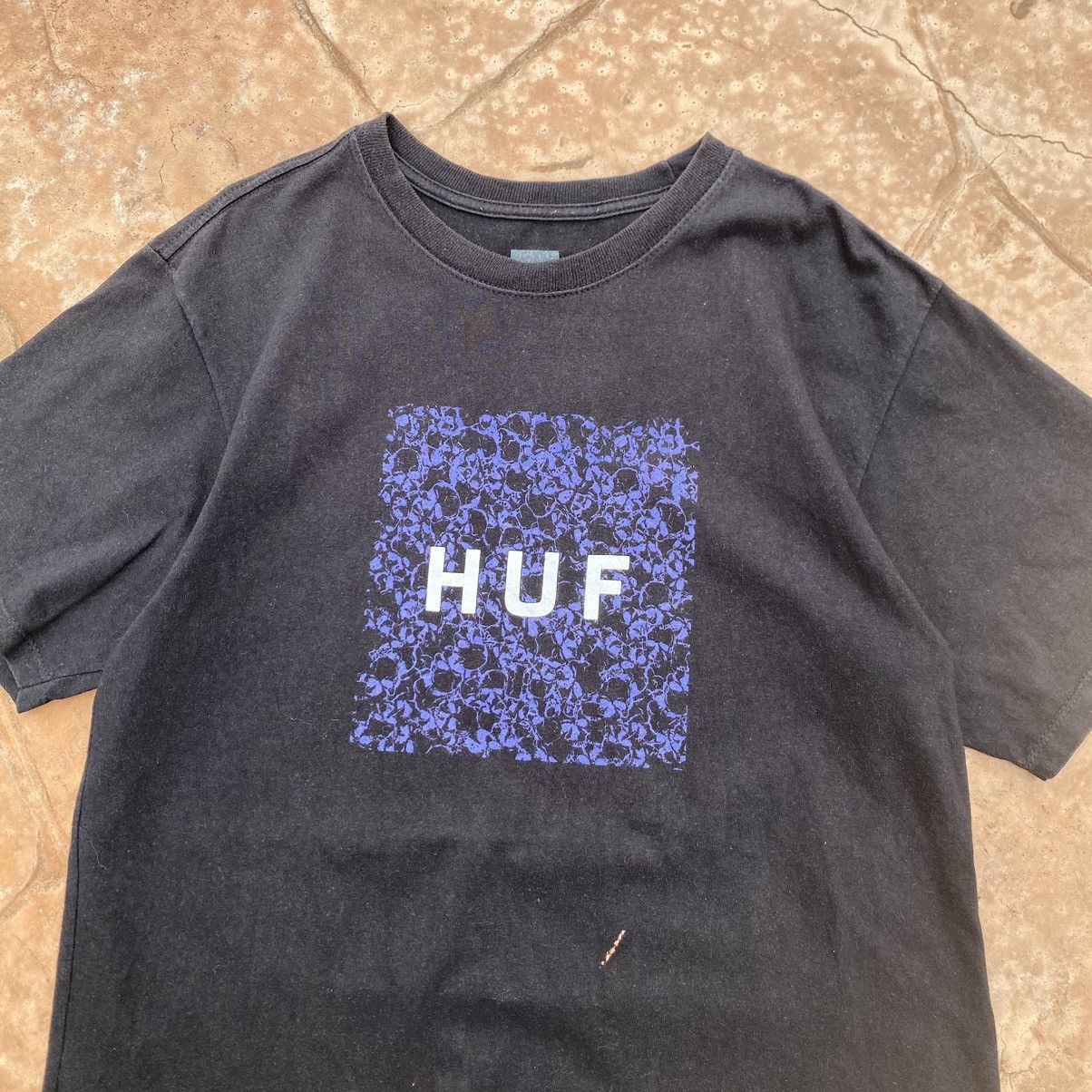 Huf Thrashed Faded HUF Skateboard ERD GRUNGE PORNSTAR TEE Size US M / EU 48-50 / 2 - 1 Thumbnail