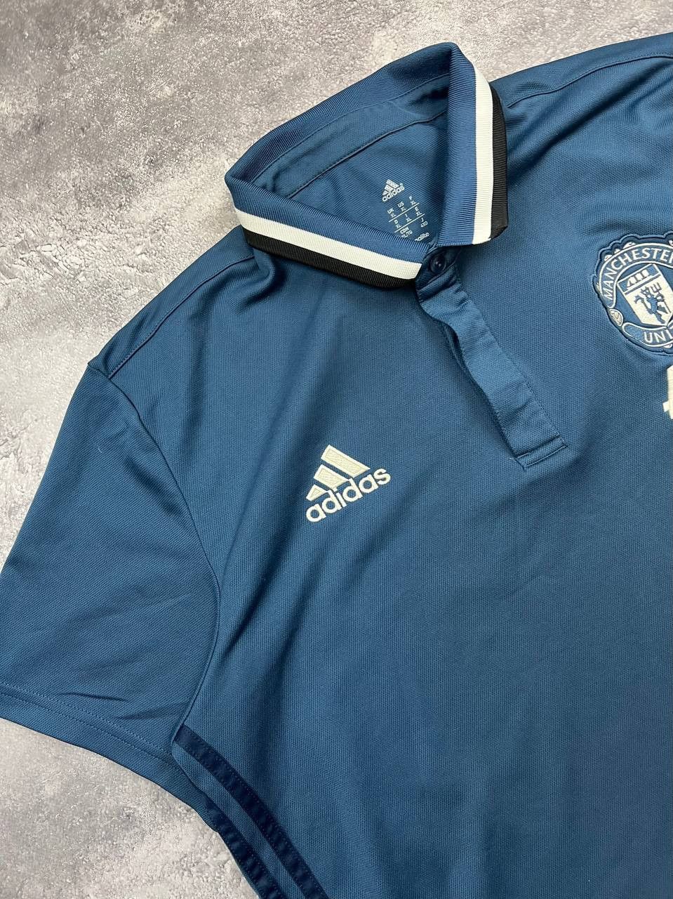 Adidas Vintage Manchester United Adidas Jersey Polo T-Shirt Tee Size US XL / EU 56 / 4 - 2 Thumbnail