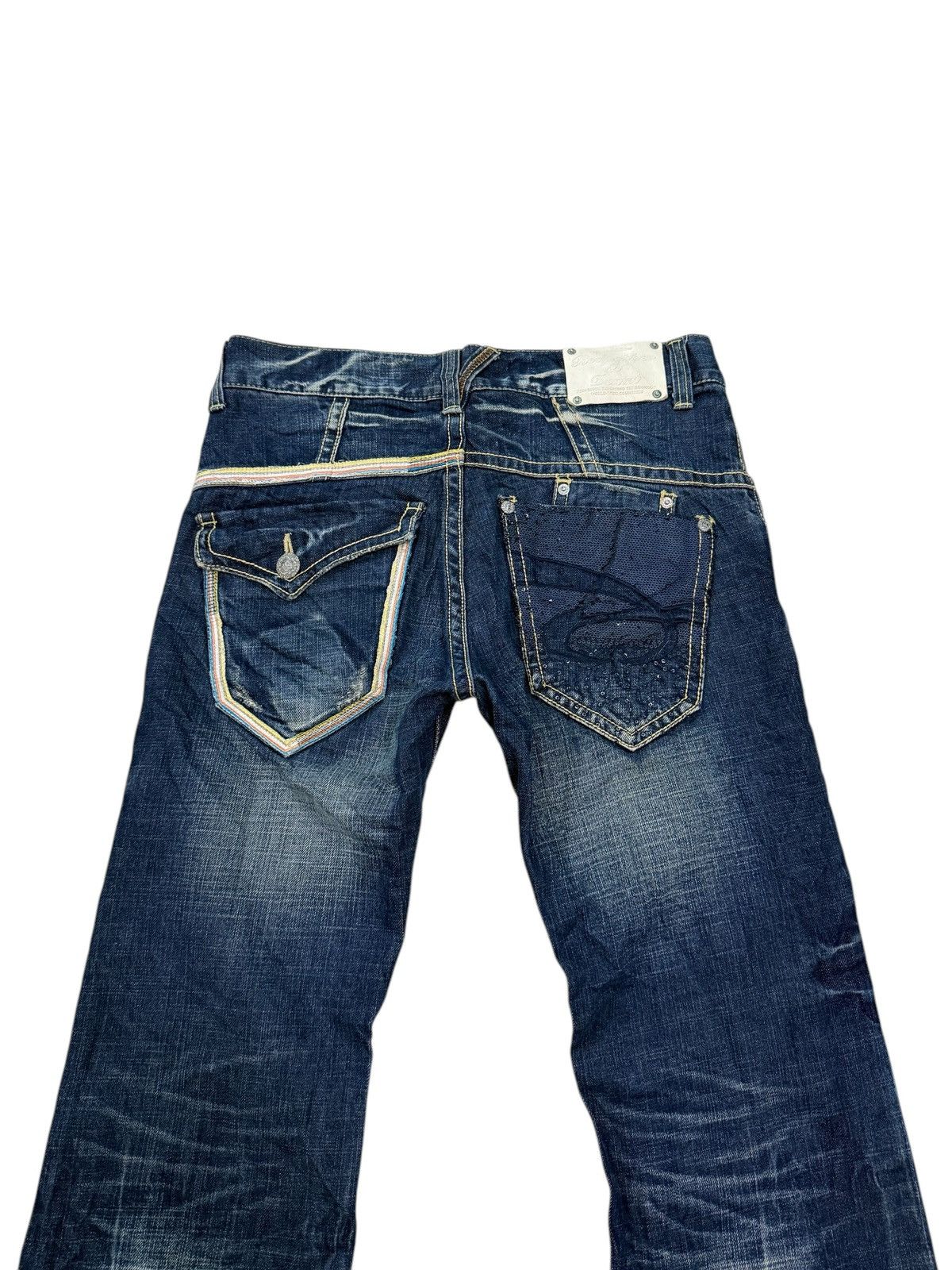 If Six Was Nine RED PEPPER FLARE DENIM JEANS Size US 33 - 10 Thumbnail