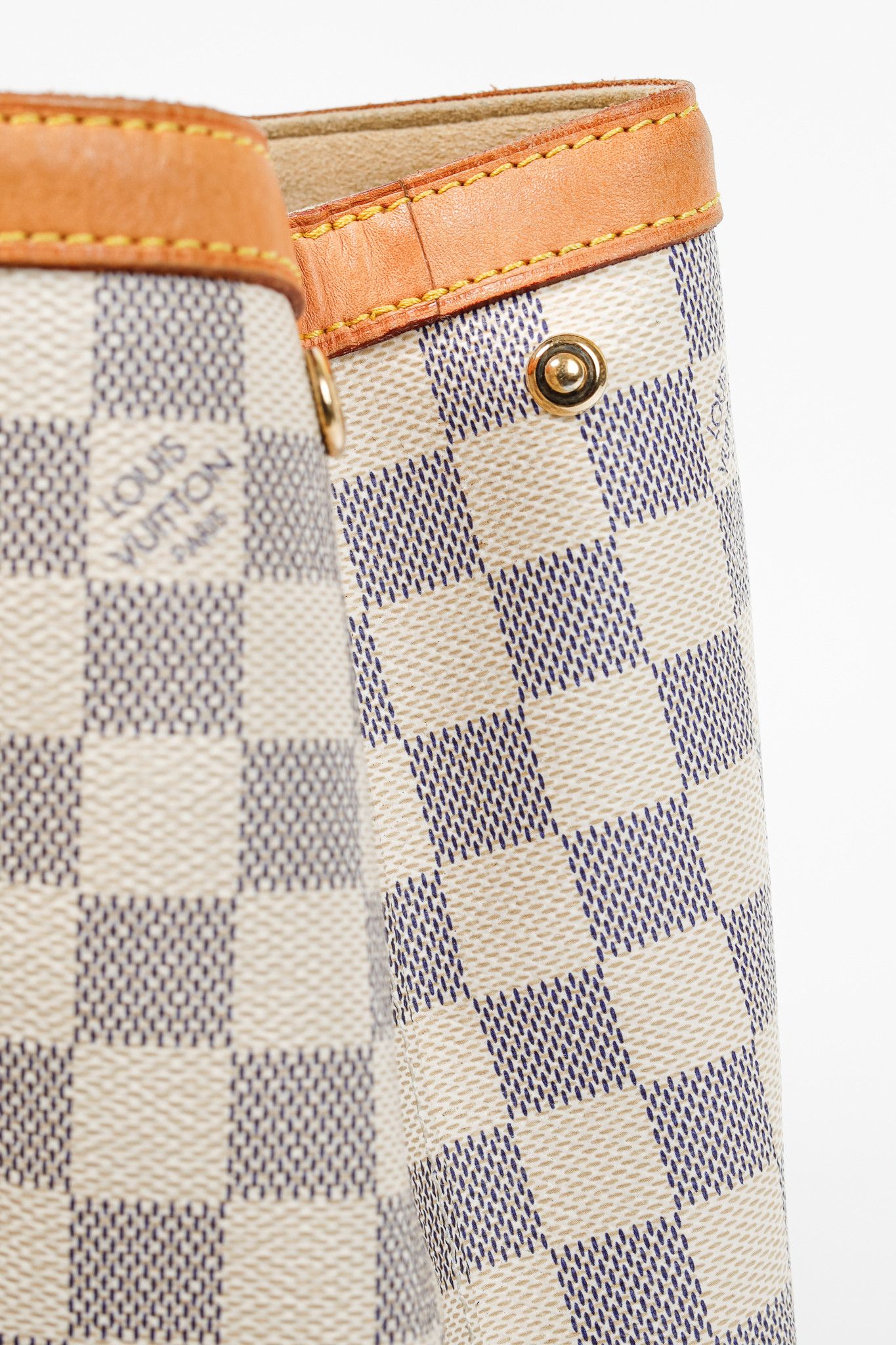 Louis Vuitton Louis Vuitton Hampstead MM Damier Azur Canvas Tote Size ONE SIZE - 13 Thumbnail