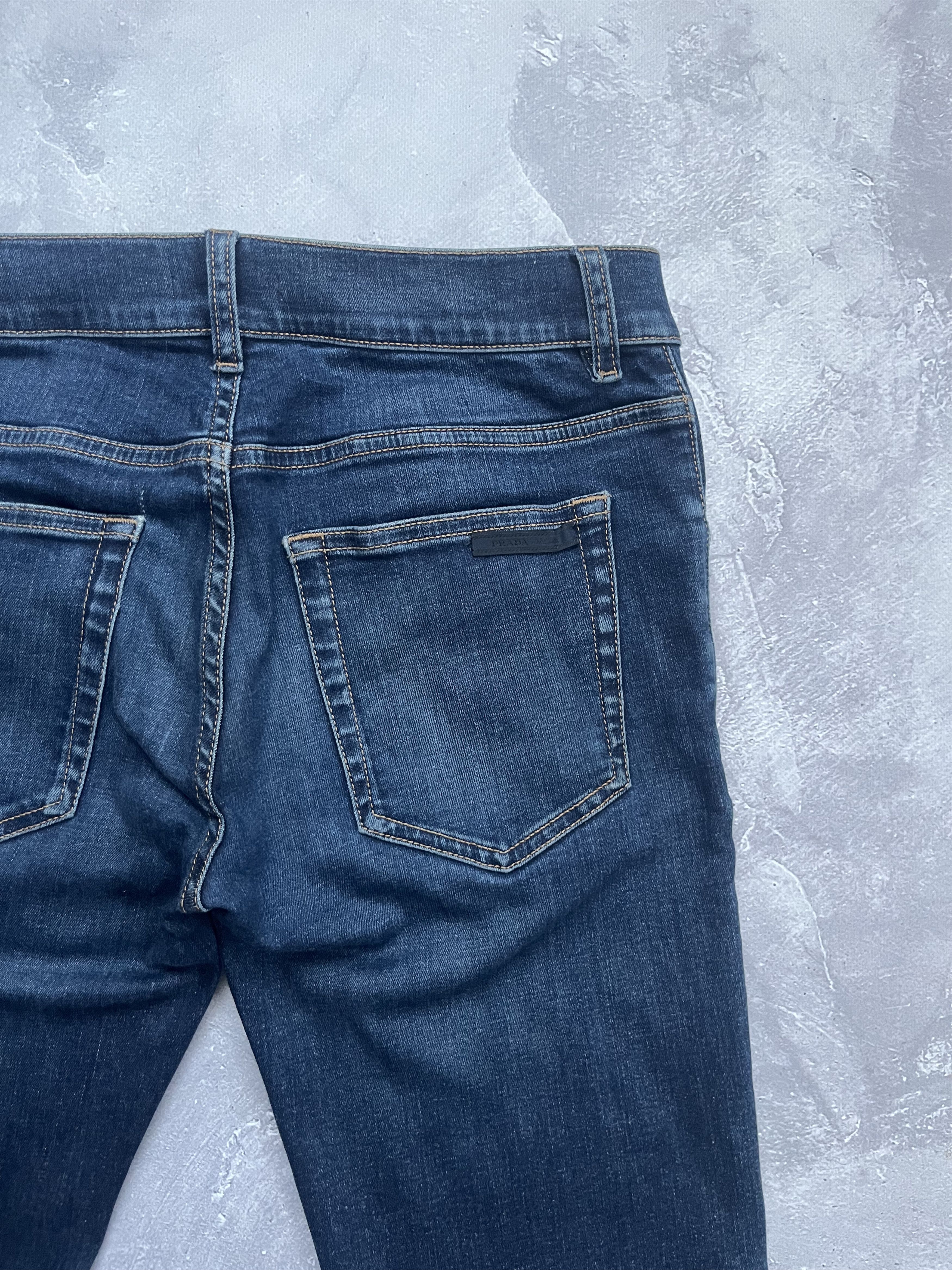 Prada Prada Denim Jeans Women Blue Black Tab Size 29 Size 29" - 11 Thumbnail