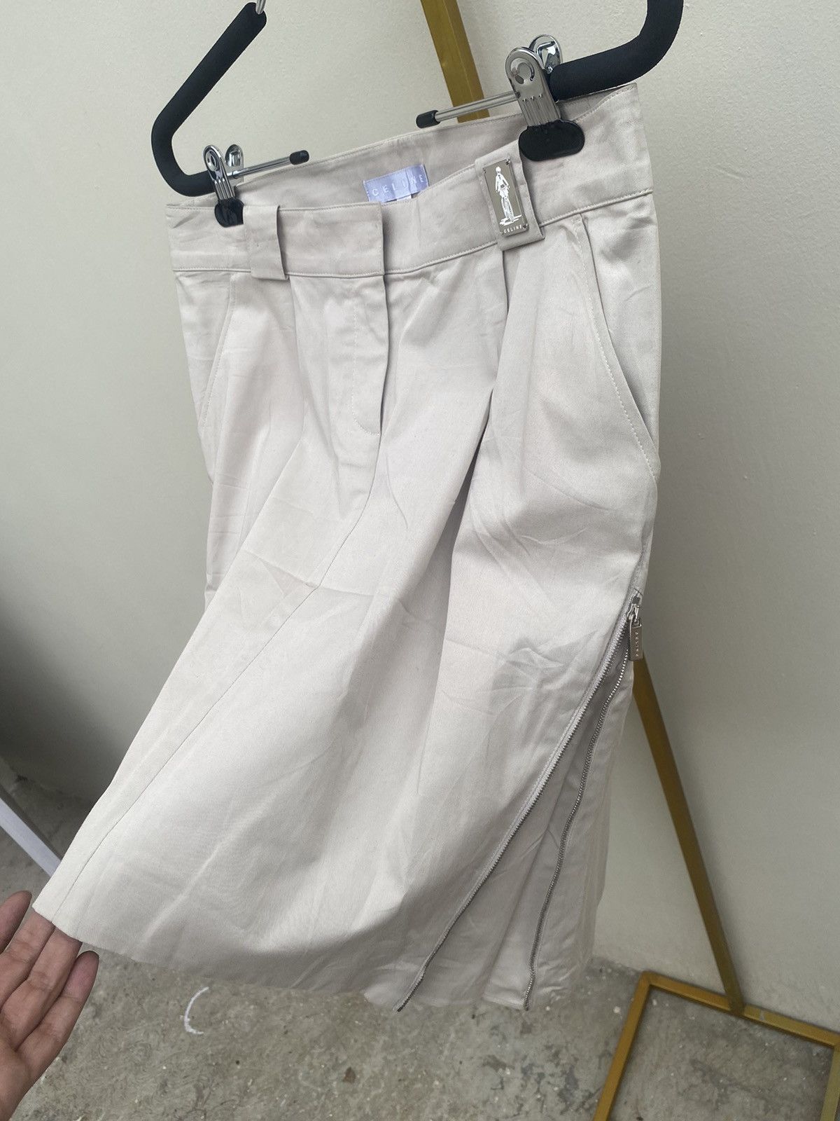 Celine 1990s Celine - A Line Mini Skirt Size 30" / US 8 / IT 44 - 2 Thumbnail
