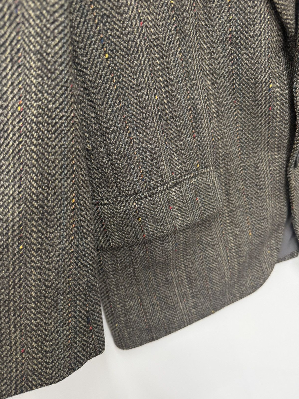 Japanese Brand 🔥 D'Urban Japan Tweed Herringbone Blazer Size US XS / EU 42 / 0 - 4 Thumbnail
