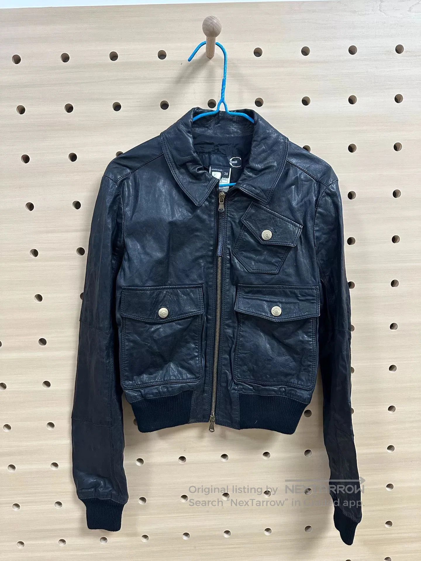 Roberto Cavalli Just Cavalli Ladies Leather Jacket. Size S / US 4 / IT 40 - 1 Thumbnail