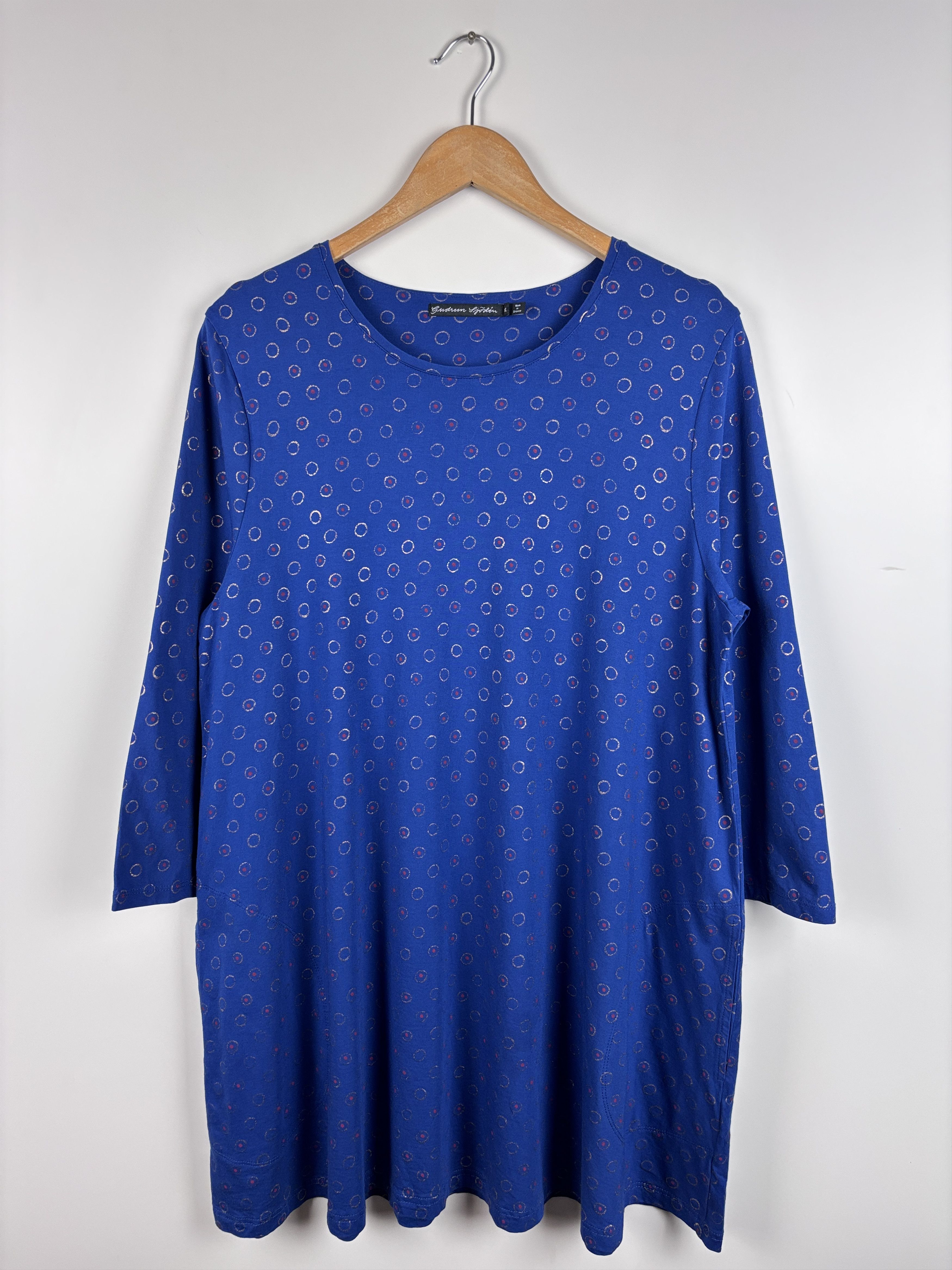 Gudrun Sjoden Gudrun Sjoden Cotton Modal Polka Dot Dress Tunic XL Size XL / US 12-14 / IT 48-50 - 1 Thumbnail
