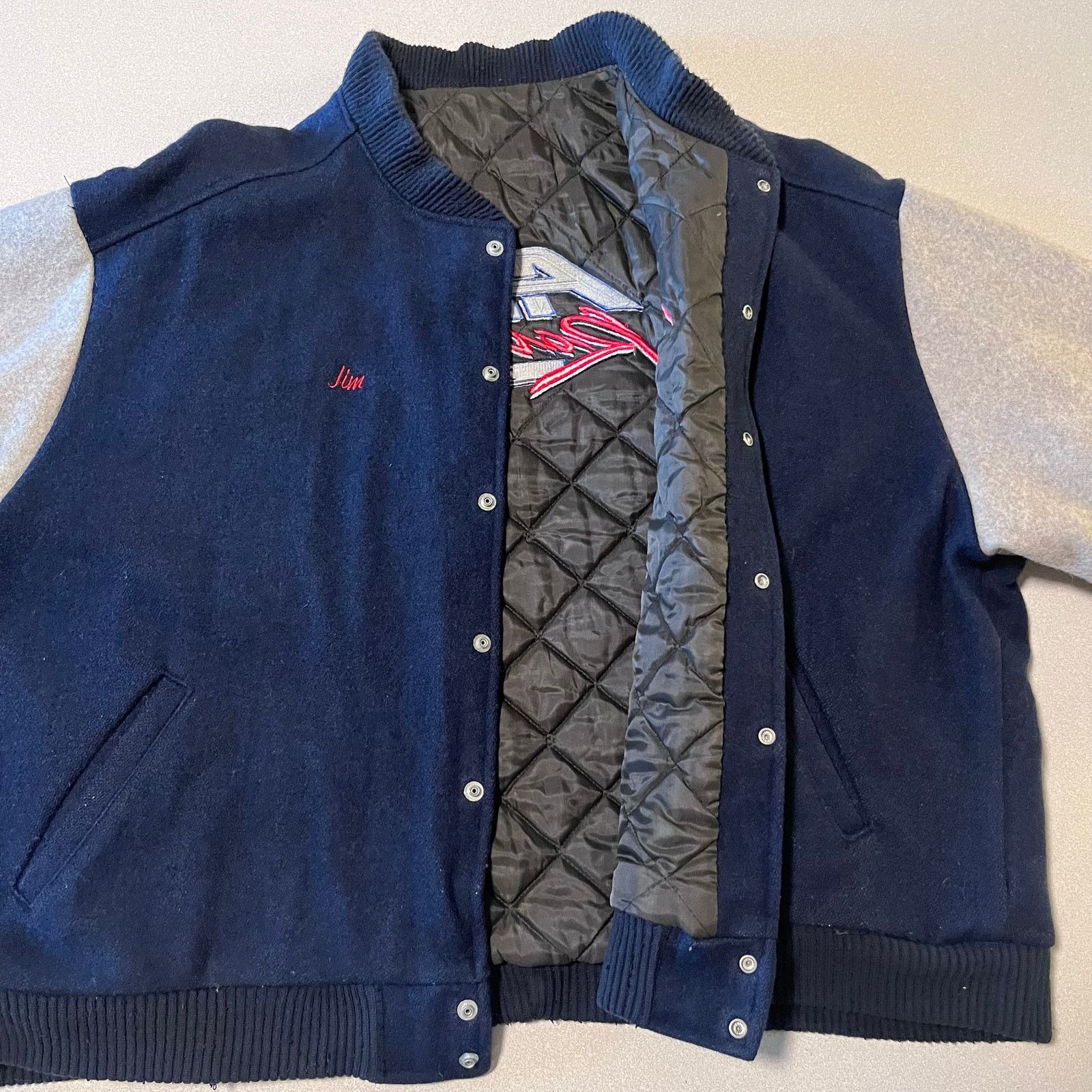 Japanese Brand True vintage AFCO Racing Wool Varsity Jacket – USA Made Size US L / EU 52-54 / 3 - 4 Thumbnail