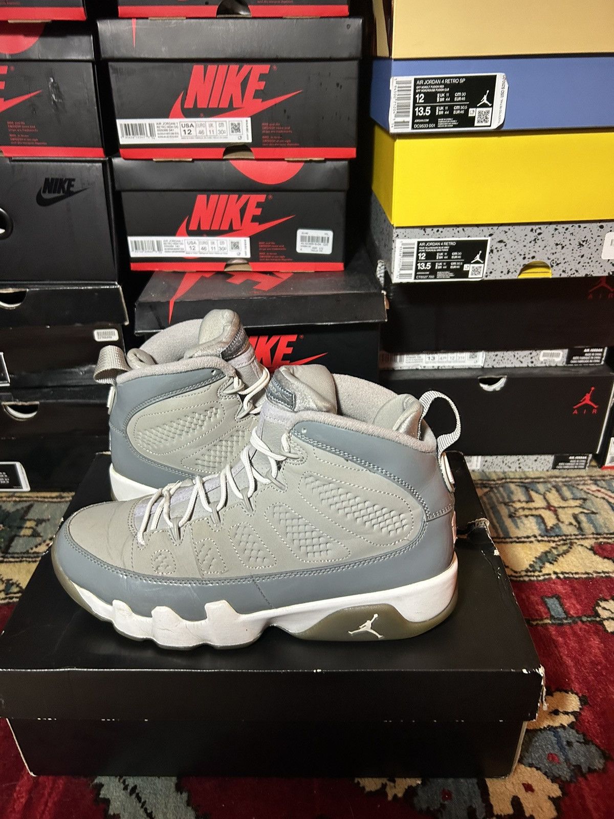 Jordan Brand Jordan 9 Cool grey size 8 2012 Size US 8 / EU 41 - 2 Thumbnail