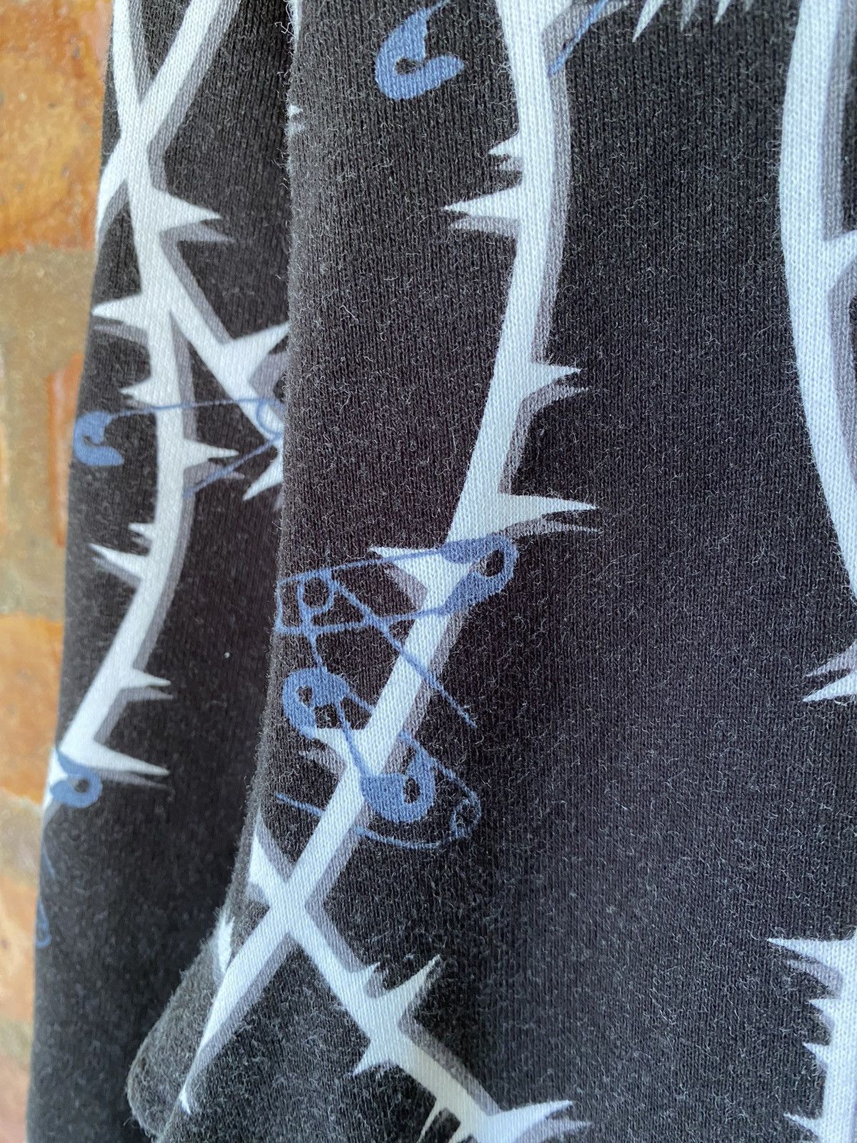 Japanese Brand 2000s MILK BOY Anarchy barbed wire safety pin punk varsity Size US M / EU 48-50 / 2 - 8 Thumbnail