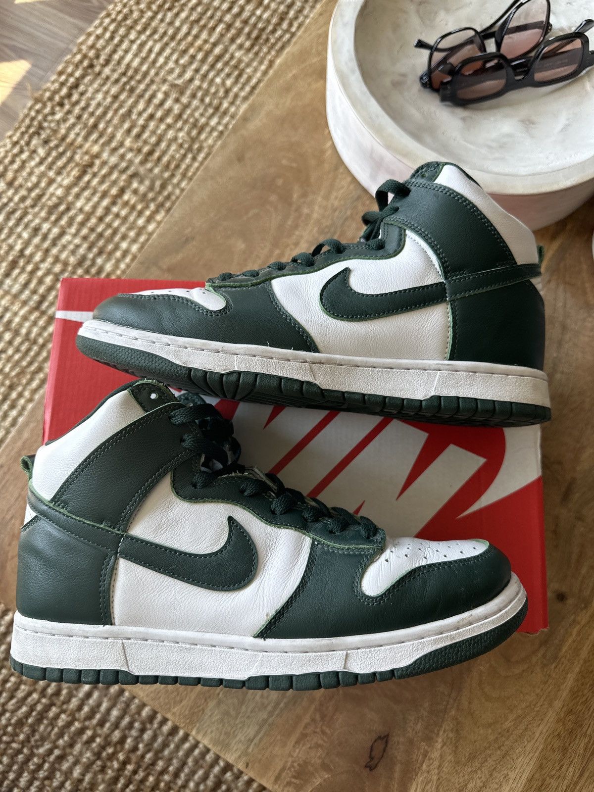 Nike Nike Dunk High Spartan Green Size US 9 / EU 42 - 3 Thumbnail