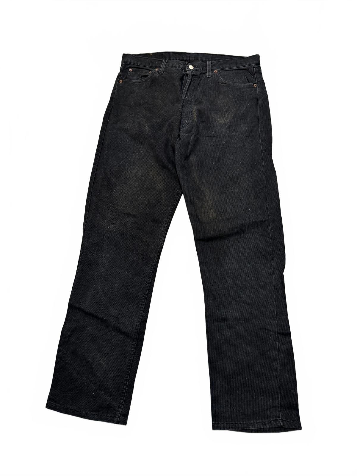 Designer Levi's 501 Black Jeans W36 L36 Size US 36 / EU 52 - 2 Thumbnail