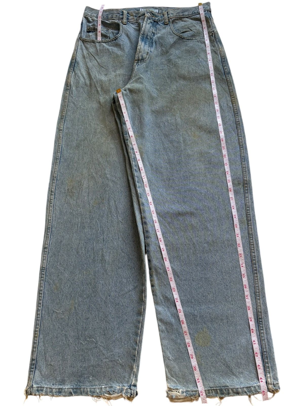 Georges Marciano × Guess Vintage Guess Georges Marciano Blue Wash Distress Baggy Jean Size US 32 / EU 48 - 12 Thumbnail