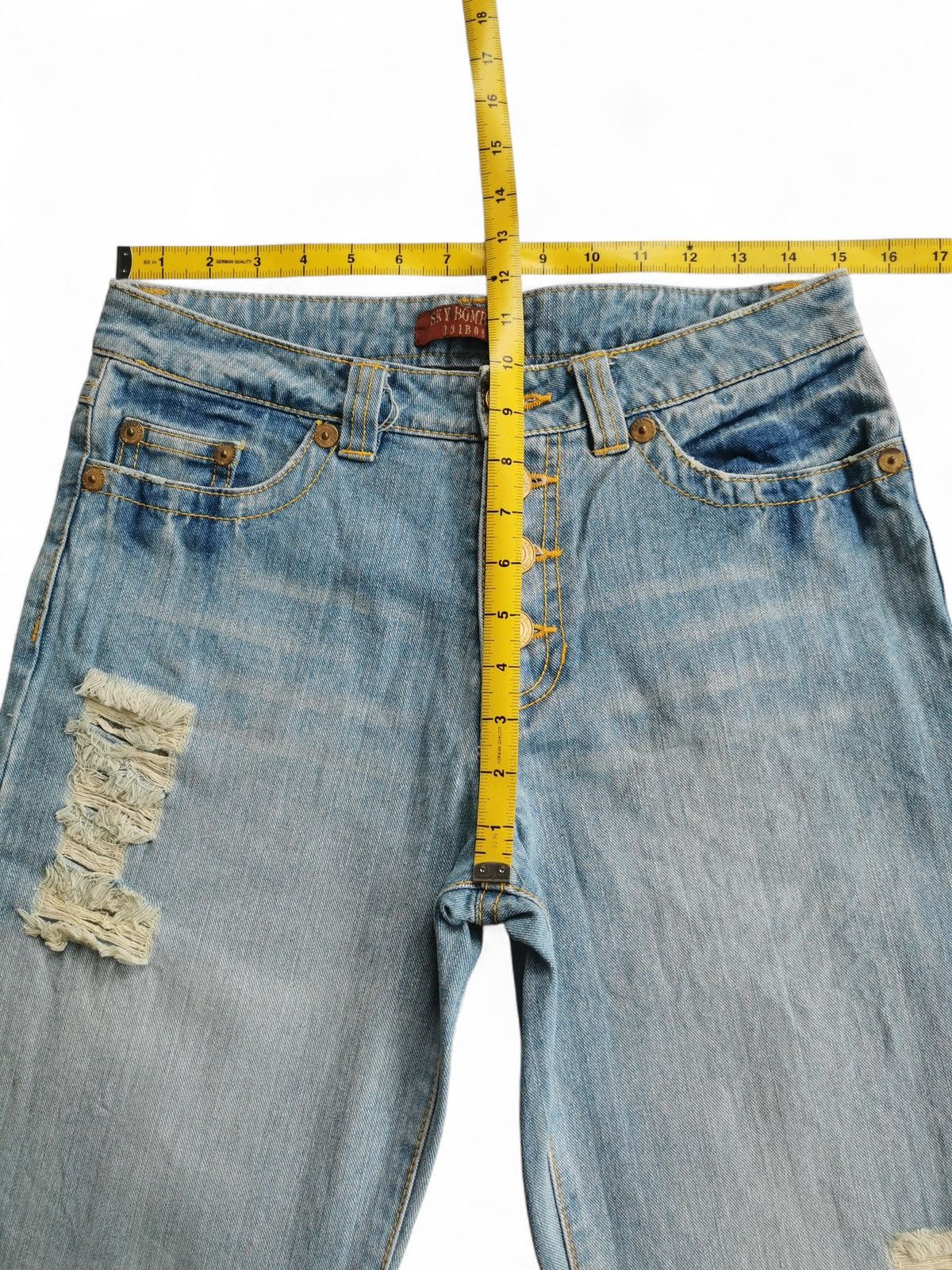 Tornado Mart Sky Bomber Show Gold Button Jeans Size US 30 / EU 46 - 10 Thumbnail