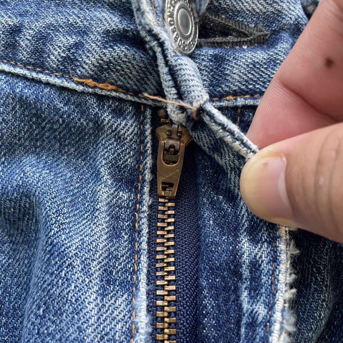 Japanese Brand × Jean × Vintage Vintage Bobson Lot512 Distressed Faded Jeans Denim Pants W31 Size US 31 - 7 Thumbnail