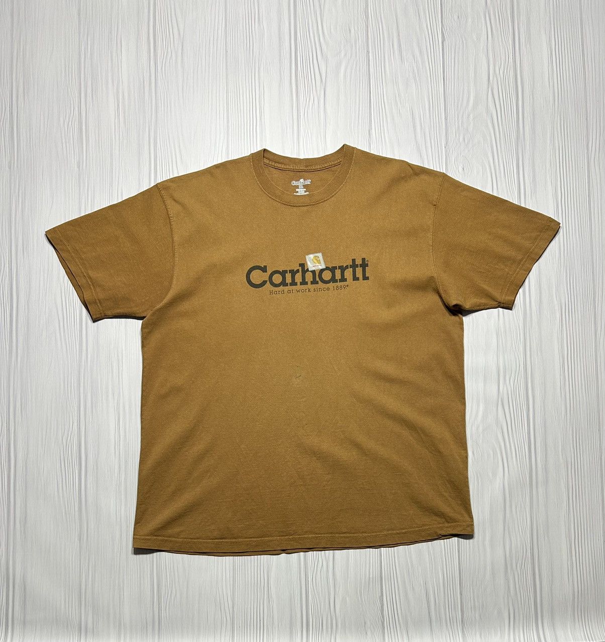 Carhartt Vintage Y2K Carhartt Hard Work 1889 T-Shirt Size US XL / EU 56 / 4 - 1 Thumbnail