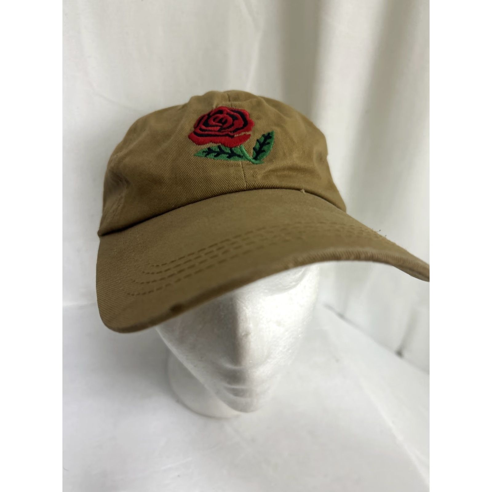 The Hundreds The Hundreds Rose Hat Baseball Cap Adult Adjustable Strapback Beige Tan/Beige Size ONE SIZE - 5 Thumbnail
