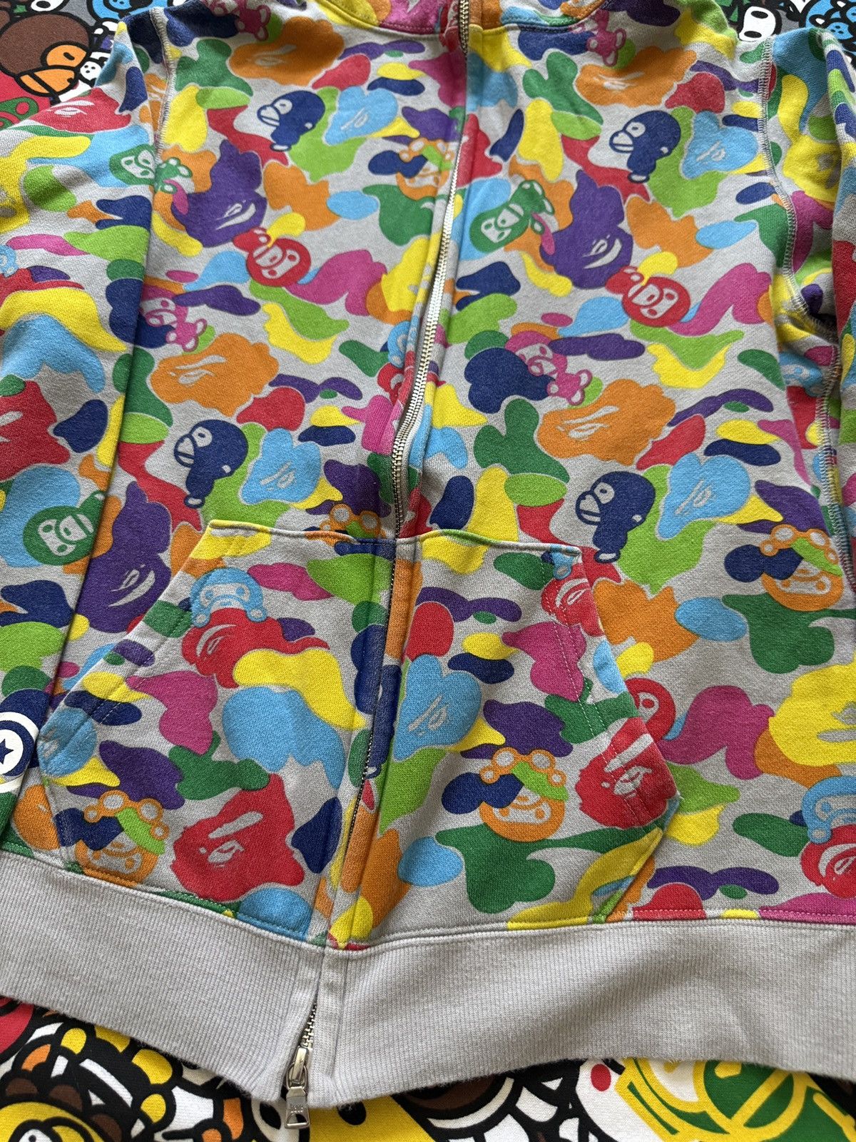 Bape A Bathing Ape Multi Camo Baby Milo Shark Hoodie Size S / US 4 / IT 40 - 13 Thumbnail