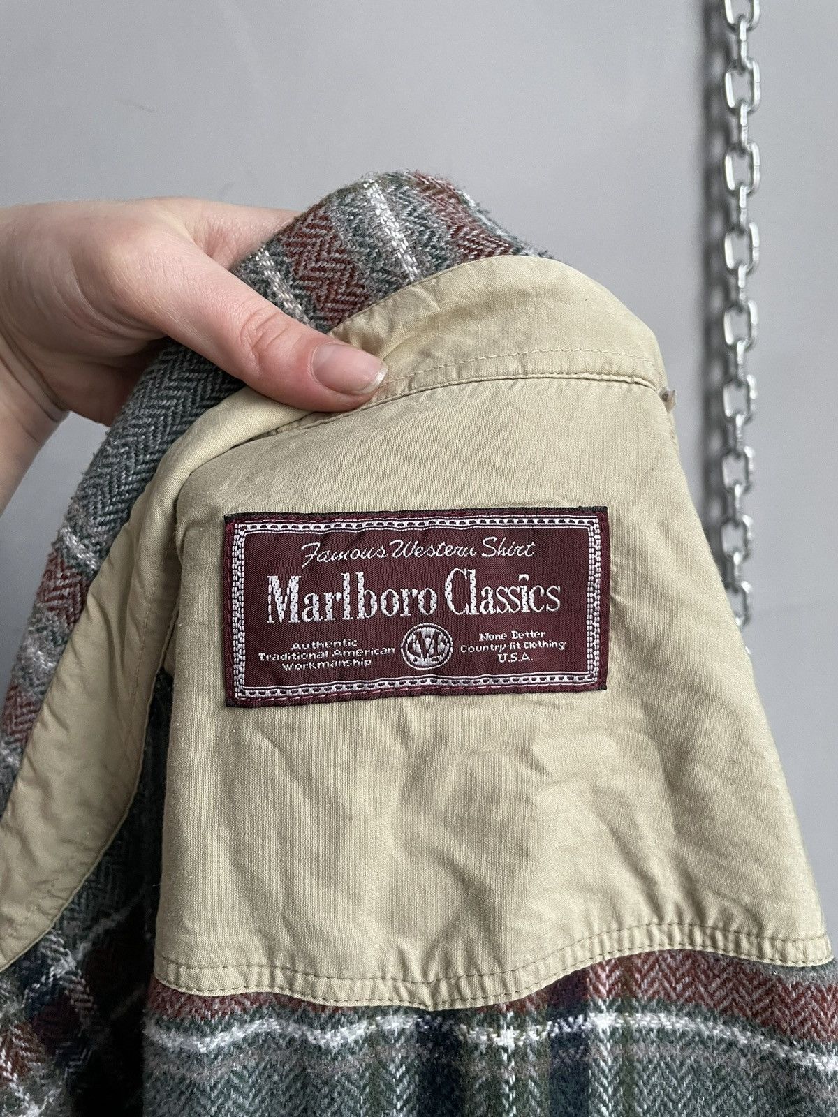 Marlboro Marlboro classic flannel Oversized Shirt button up Workwear Size US M / EU 48-50 / 2 - 12 Thumbnail